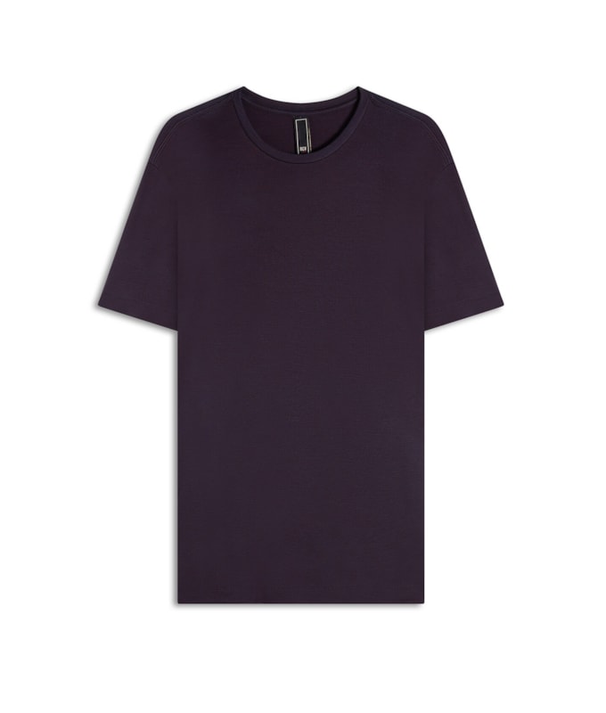 T-Shirt Rocket Modal Mc Basic Fit Dark Wine