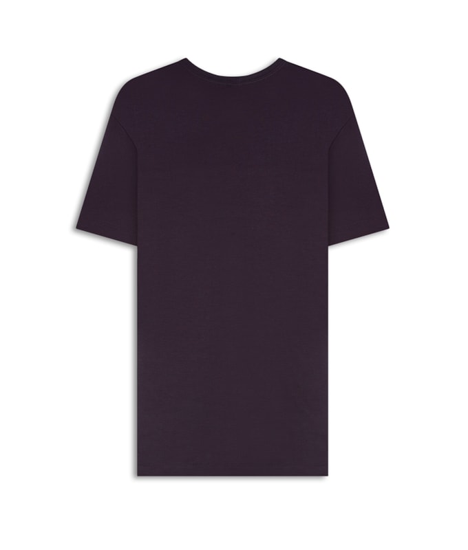 T-Shirt Rocket Modal Mc Basic Fit Dark Wine