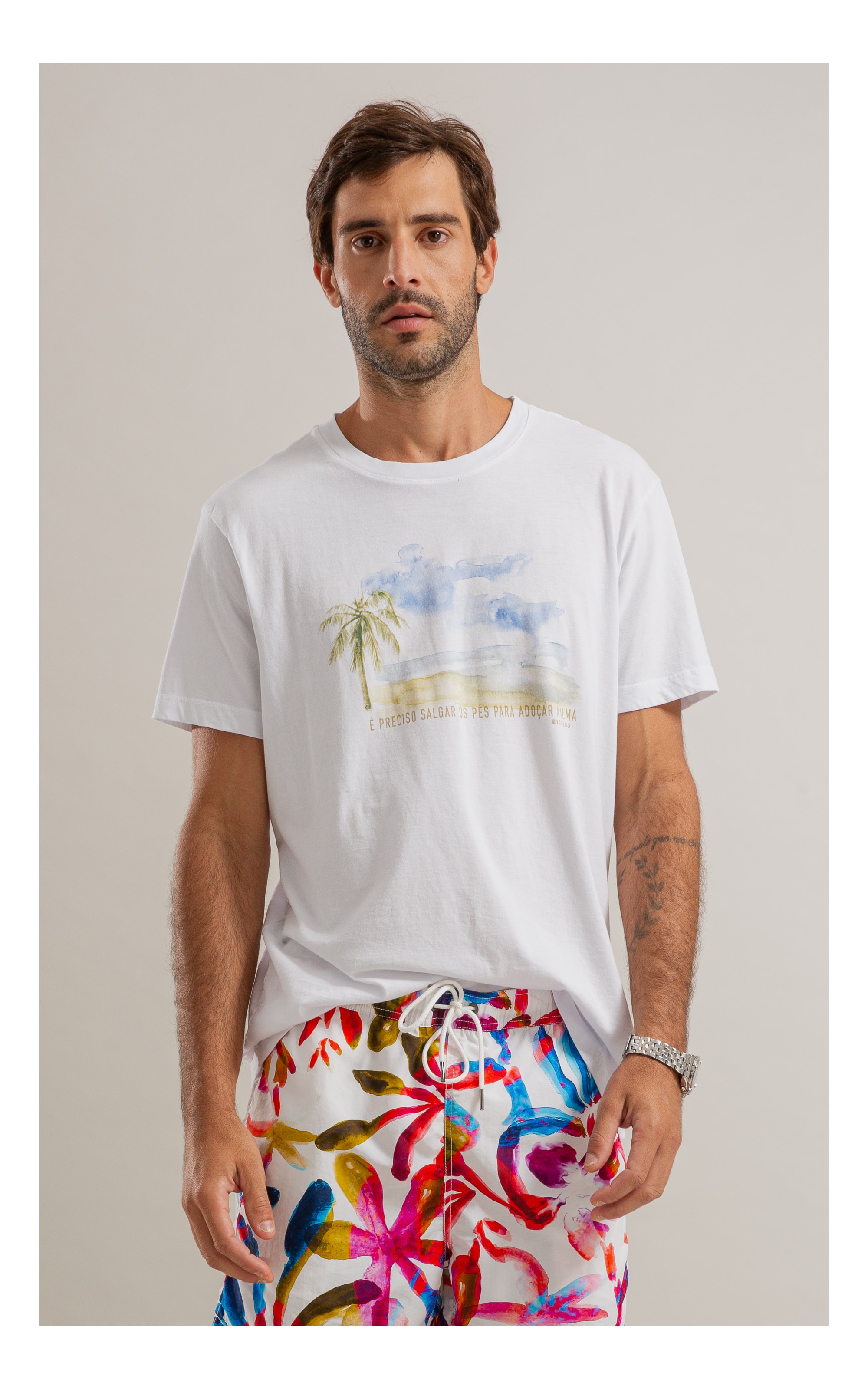 T-Shirt Salgar Os Pés Gd Mc Bf Branco