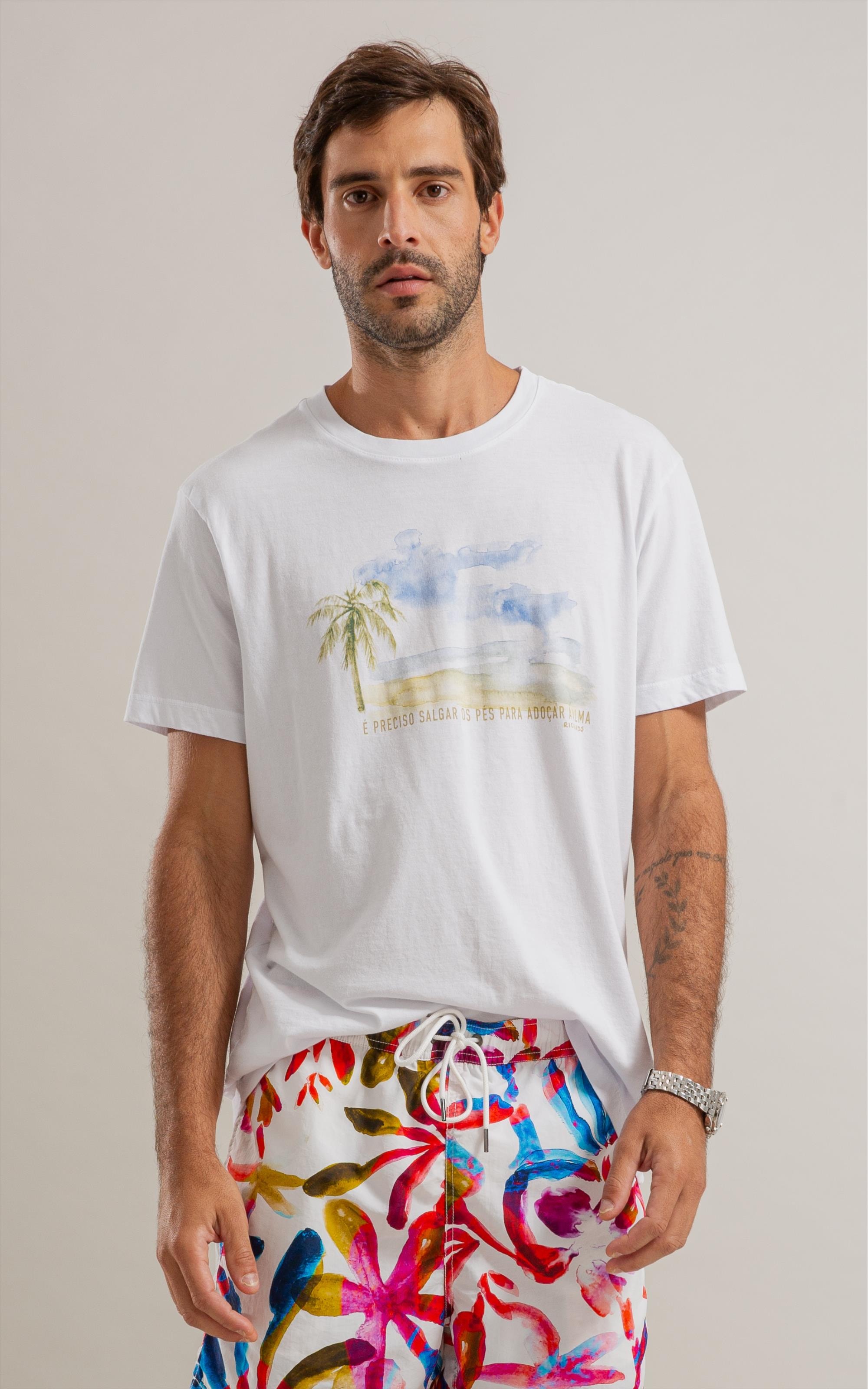 T-Shirt Salgar Os Pés Gd Mc Bf Branco