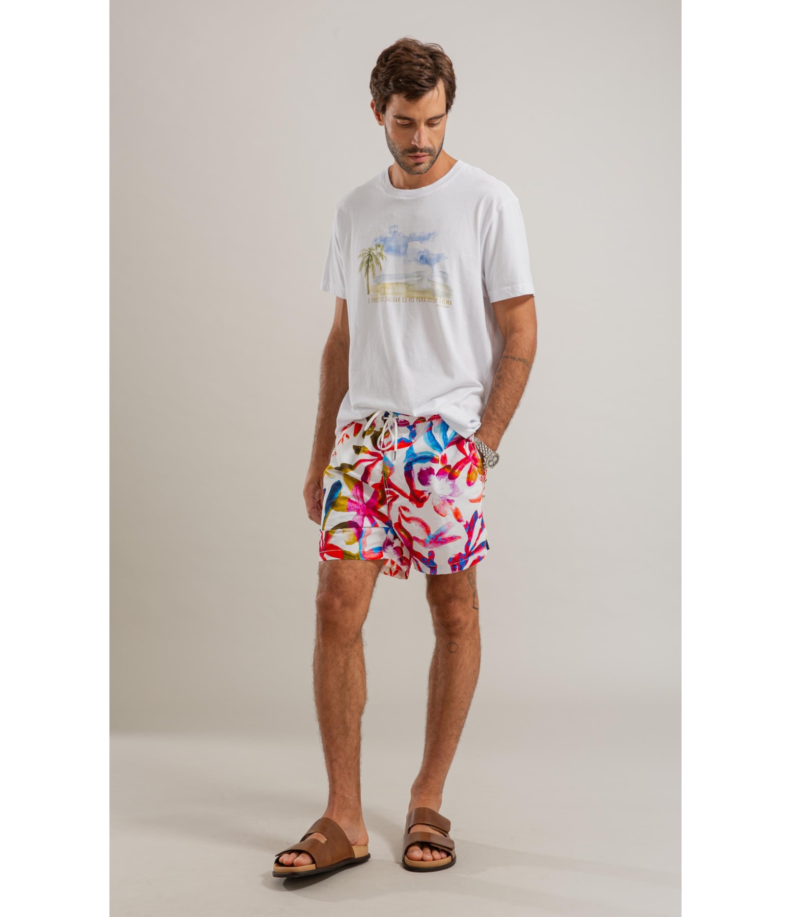 T-Shirt Salgar Os Pés Gd Mc Bf Branco