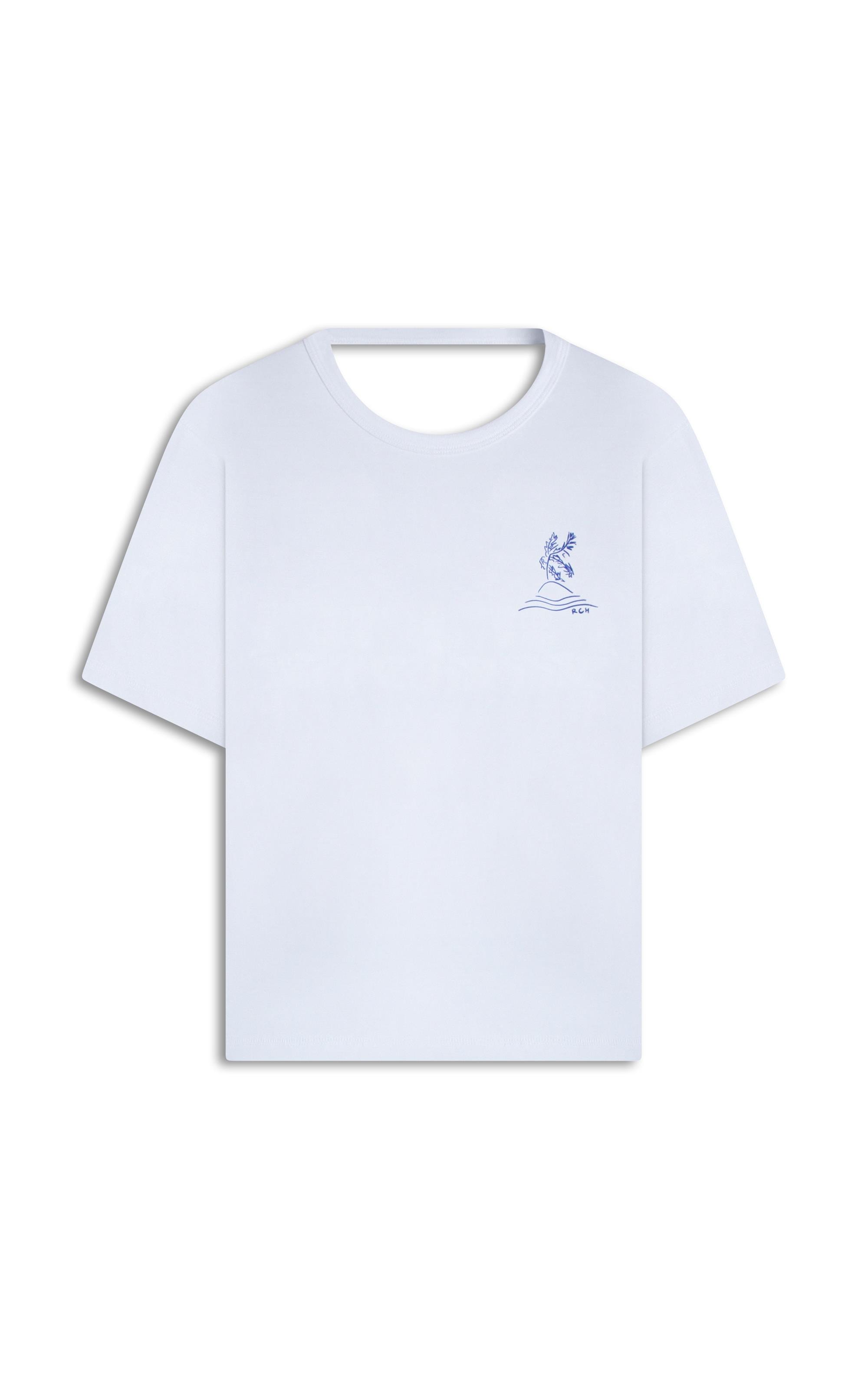 T-Shirt Samia Estampa Beach Branco