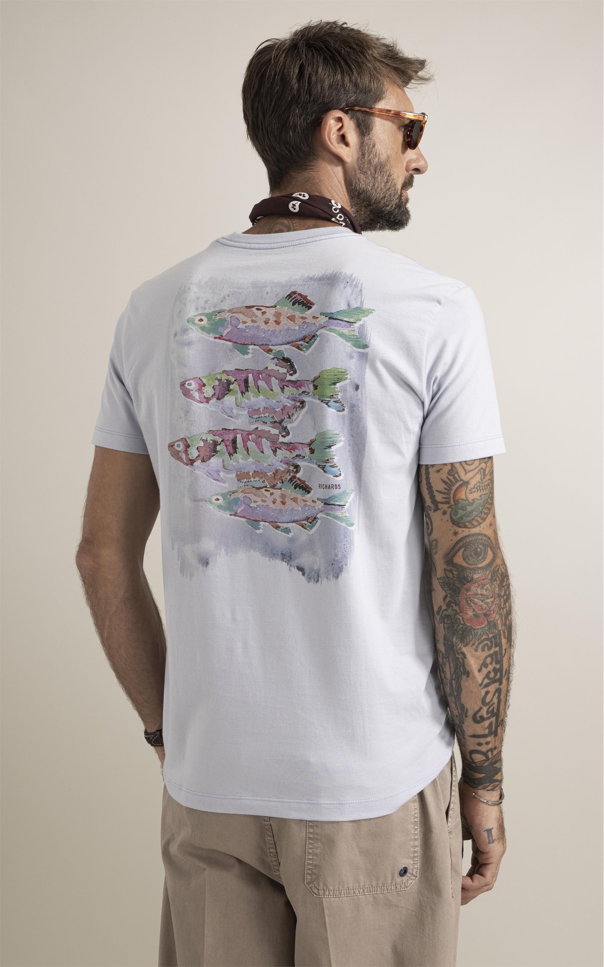 T-Shirt   Sardinhas Azul Claro