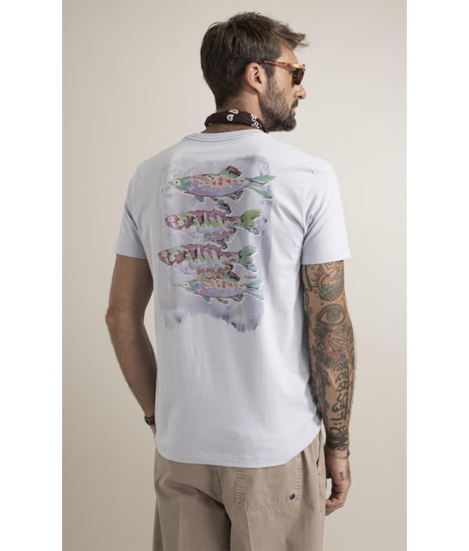 T-Shirt   Sardinhas Azul Claro