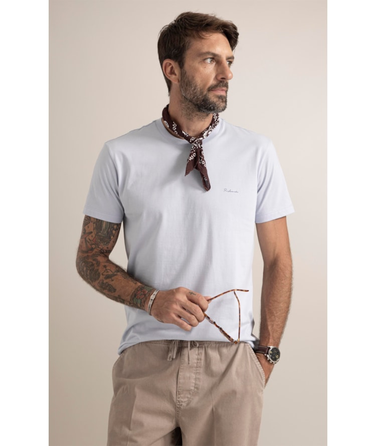 T-Shirt Sardinhas Azul Claro