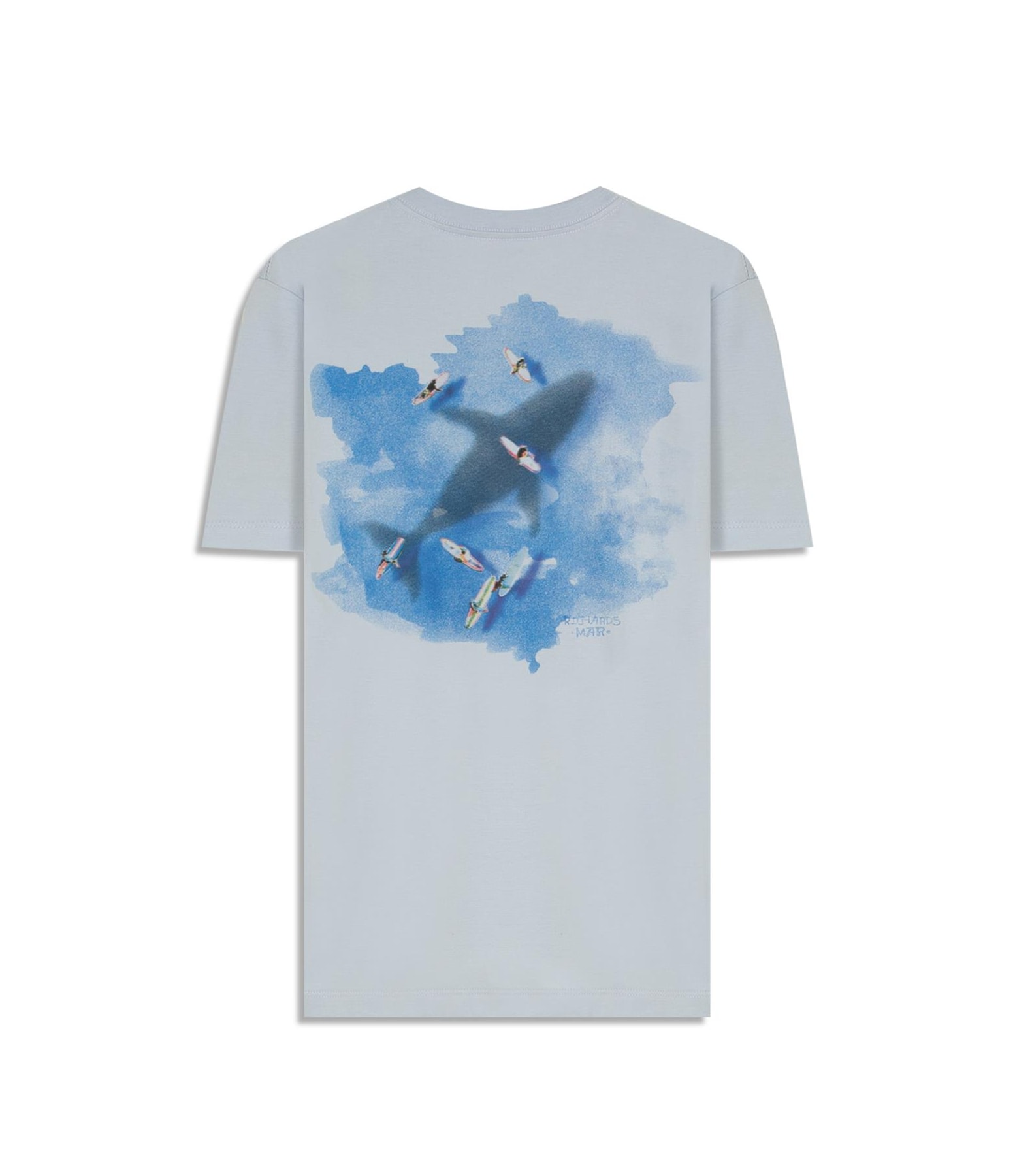 T-Shirt Shadow Whale Mc Bf Azul Seco