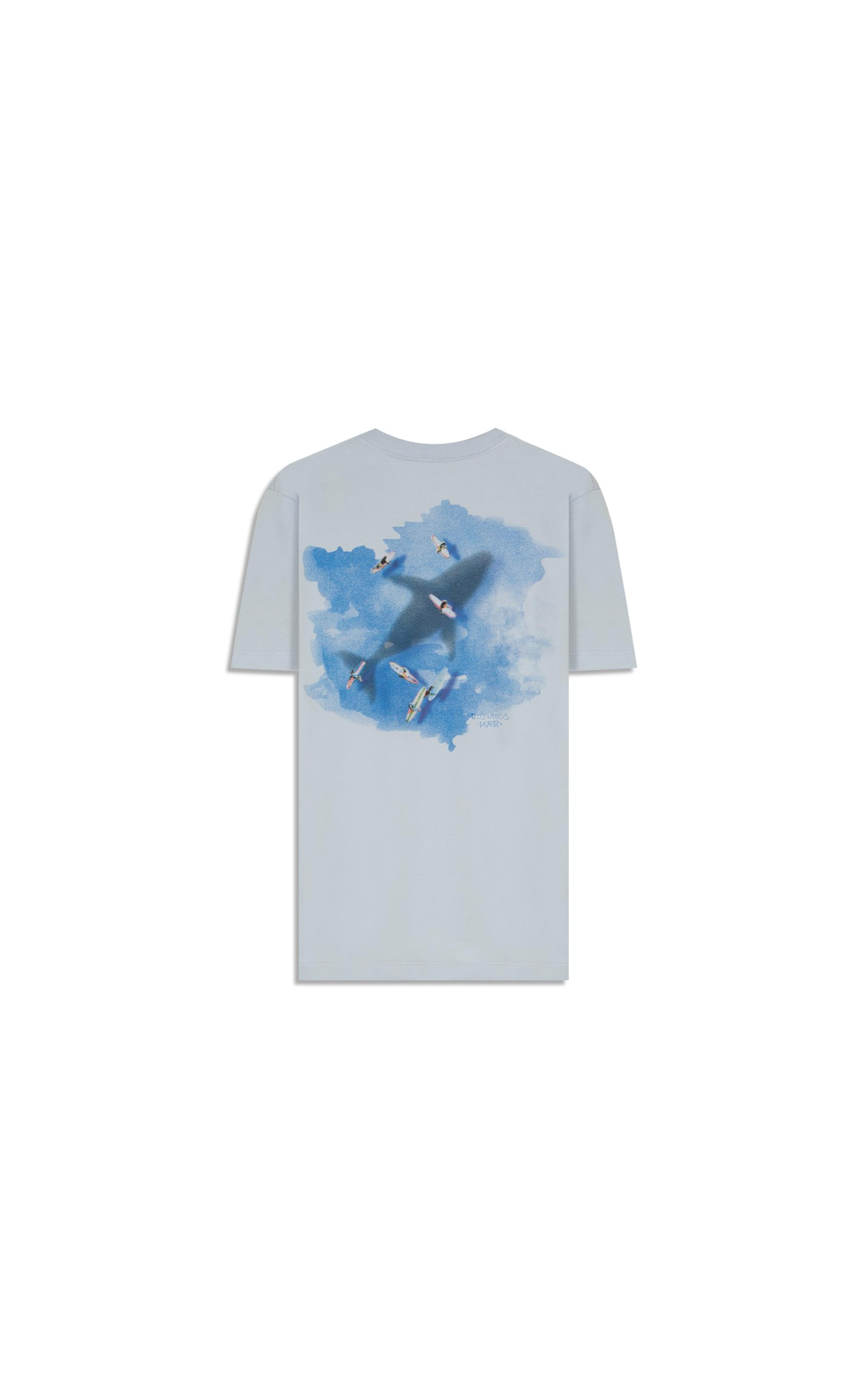 T-Shirt Shadow Whale Mc Bf Azul Seco