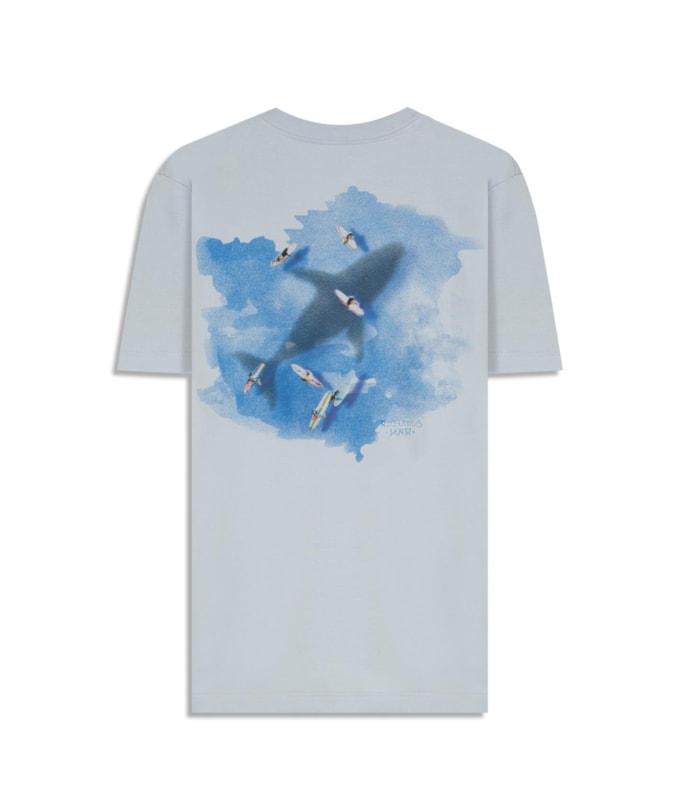 T-Shirt Shadow Whale Mc Bf Azul Seco