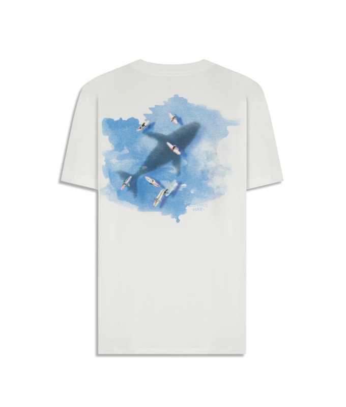 T-Shirt Shadow Whale Mc Bf Branco
