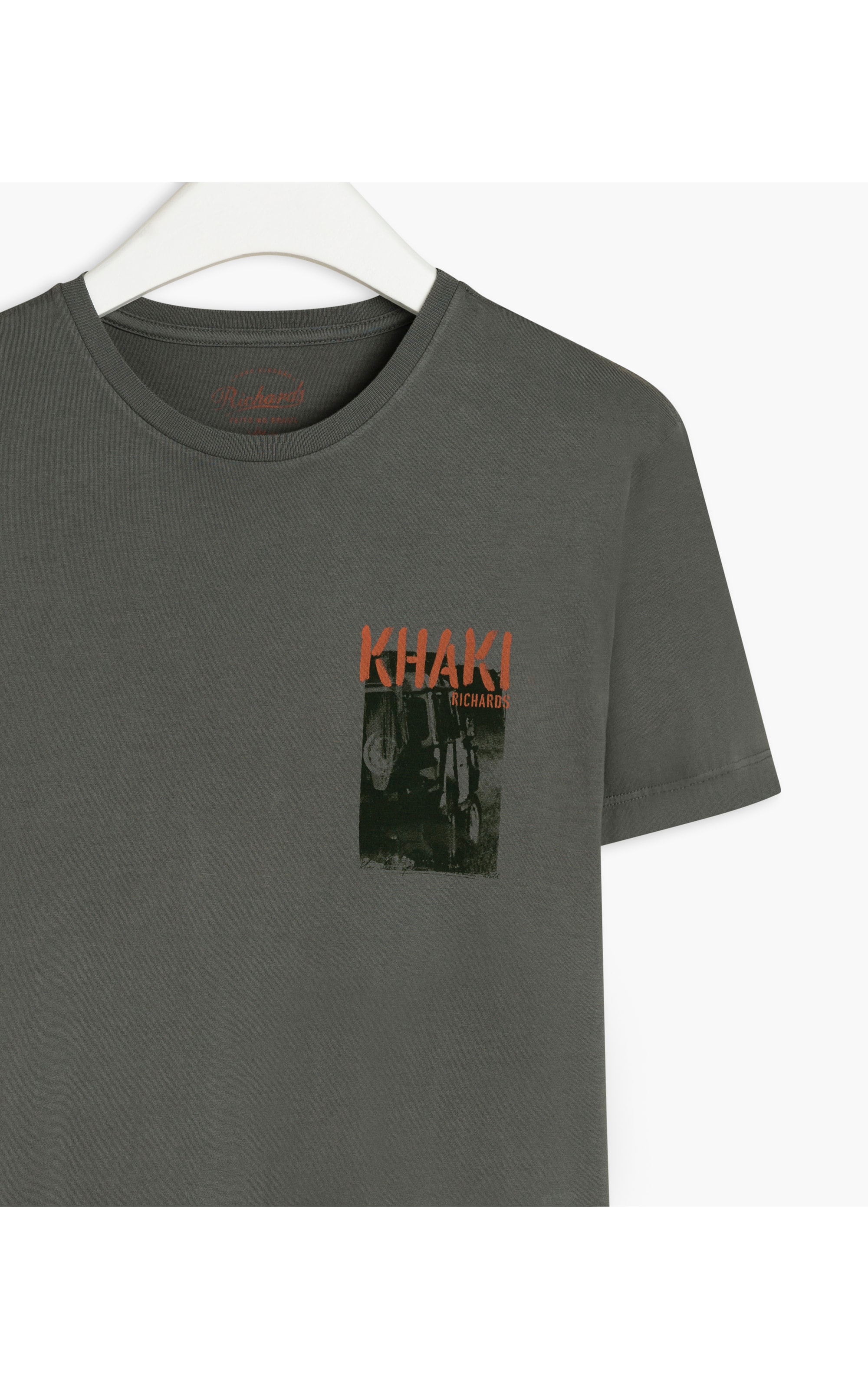 T-Shirt Silkada Khaki Land Cinza Chumbo