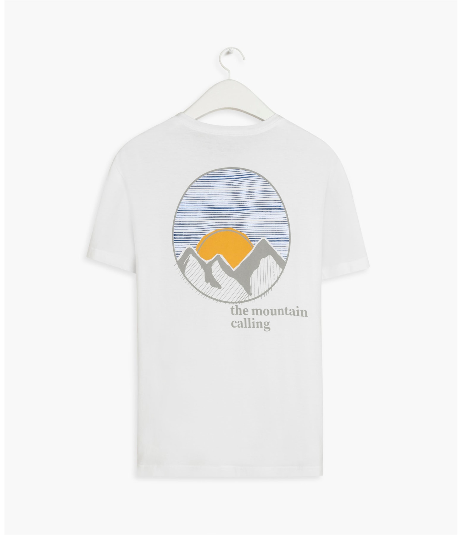 T-Shirt Silkada Mountain Cal Branco