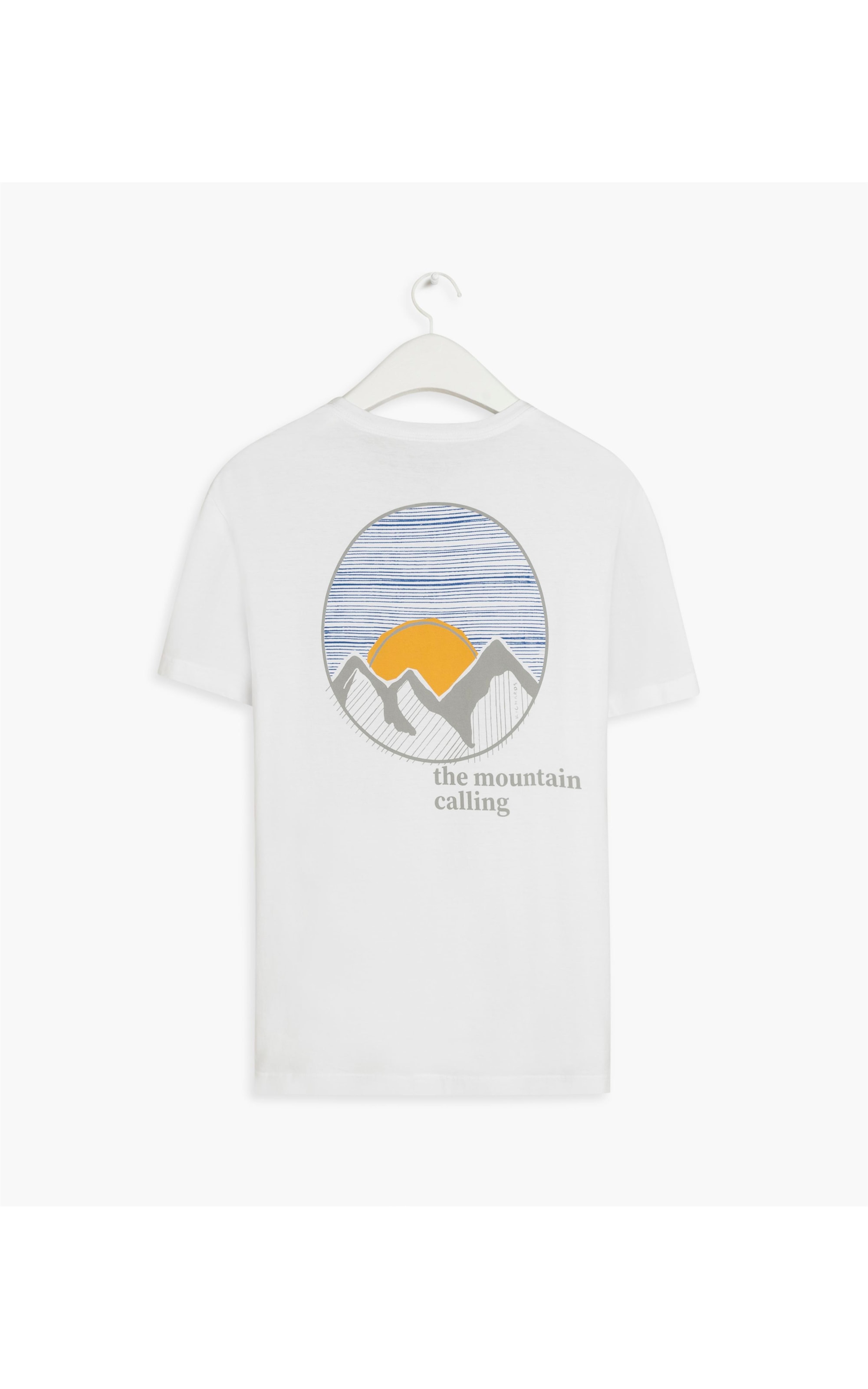 T-Shirt Silkada Mountain Cal Branco