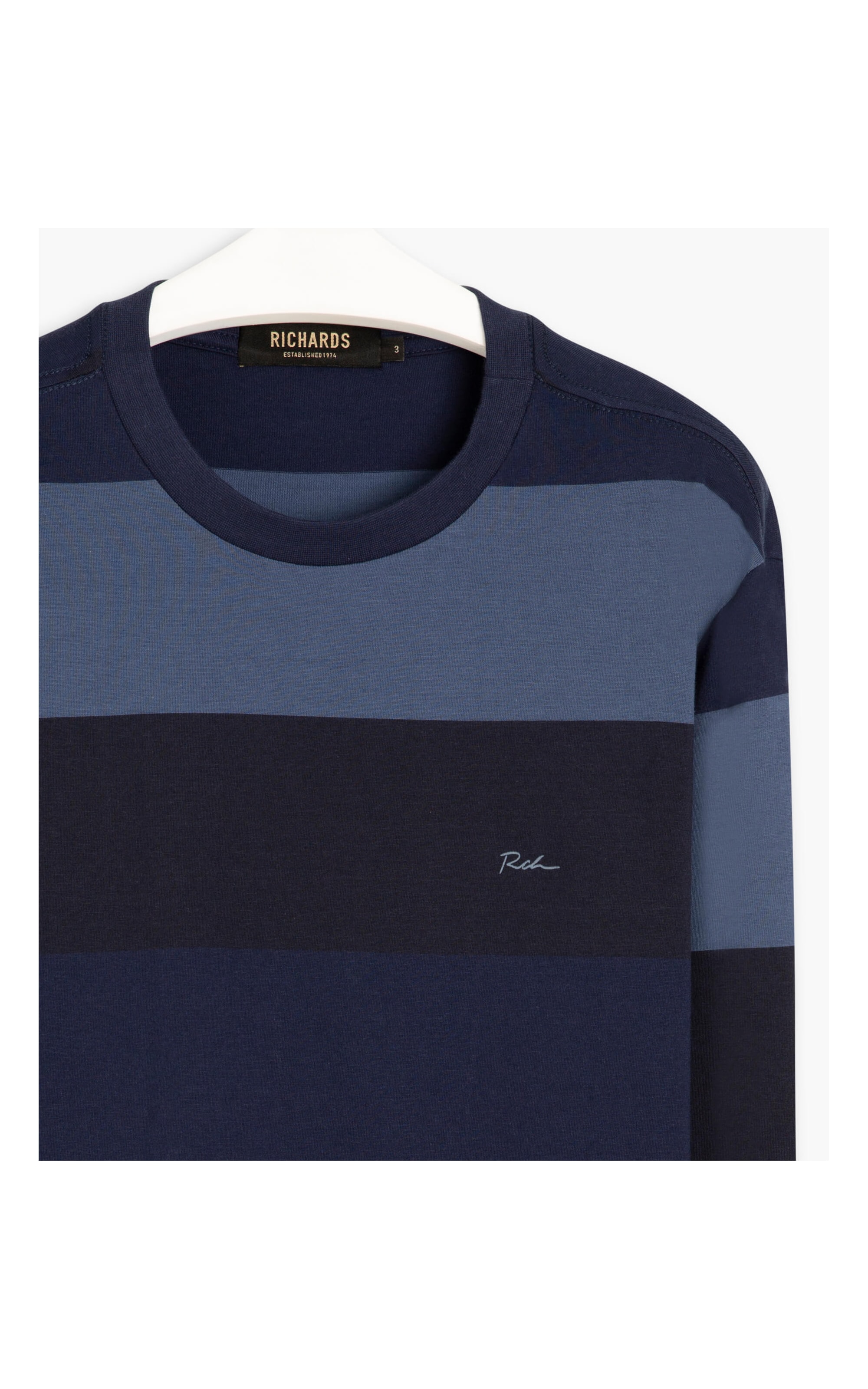 T-Shirt Special Listrada Degrade Ml Dark Navy