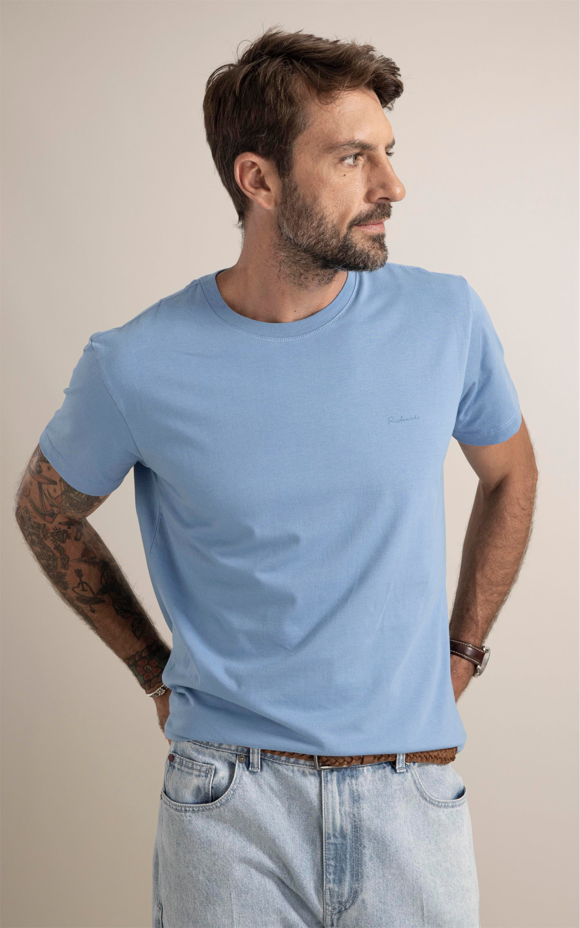 T-Shirt St Tropez Poster Azul Medio