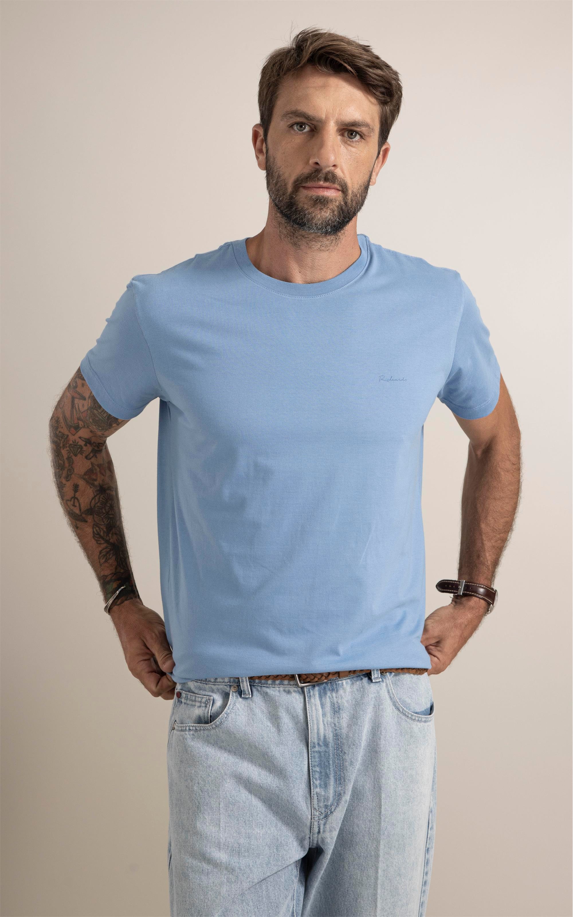 T-Shirt St Tropez Poster Azul Medio