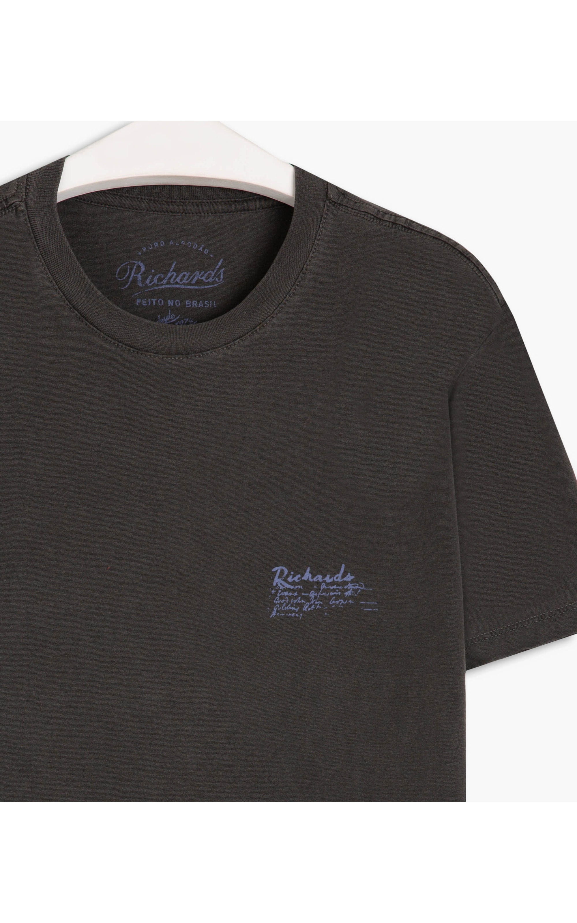 T-Shirt Stone Gaivotas Charcoal