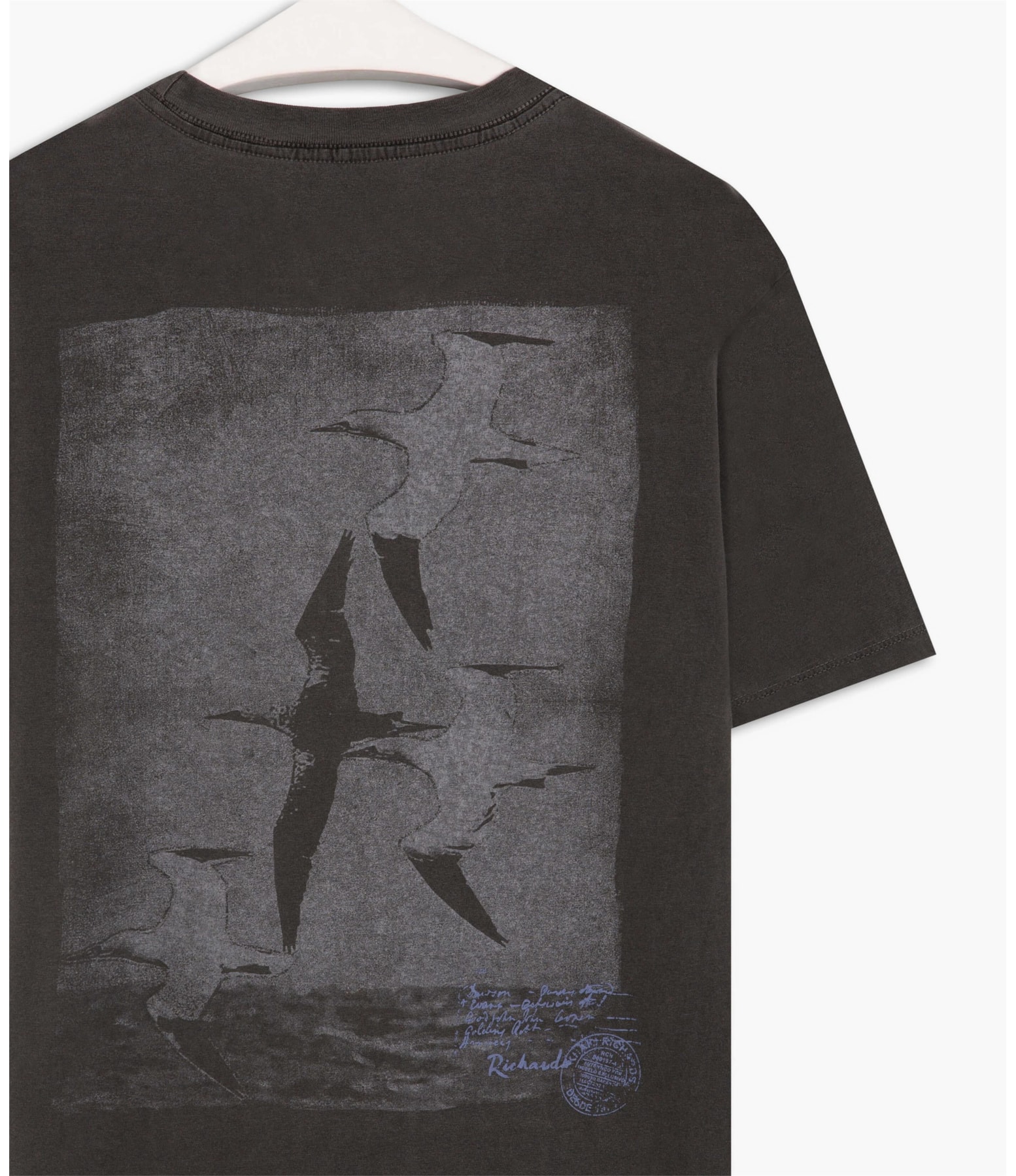 T-Shirt Stone Gaivotas Charcoal