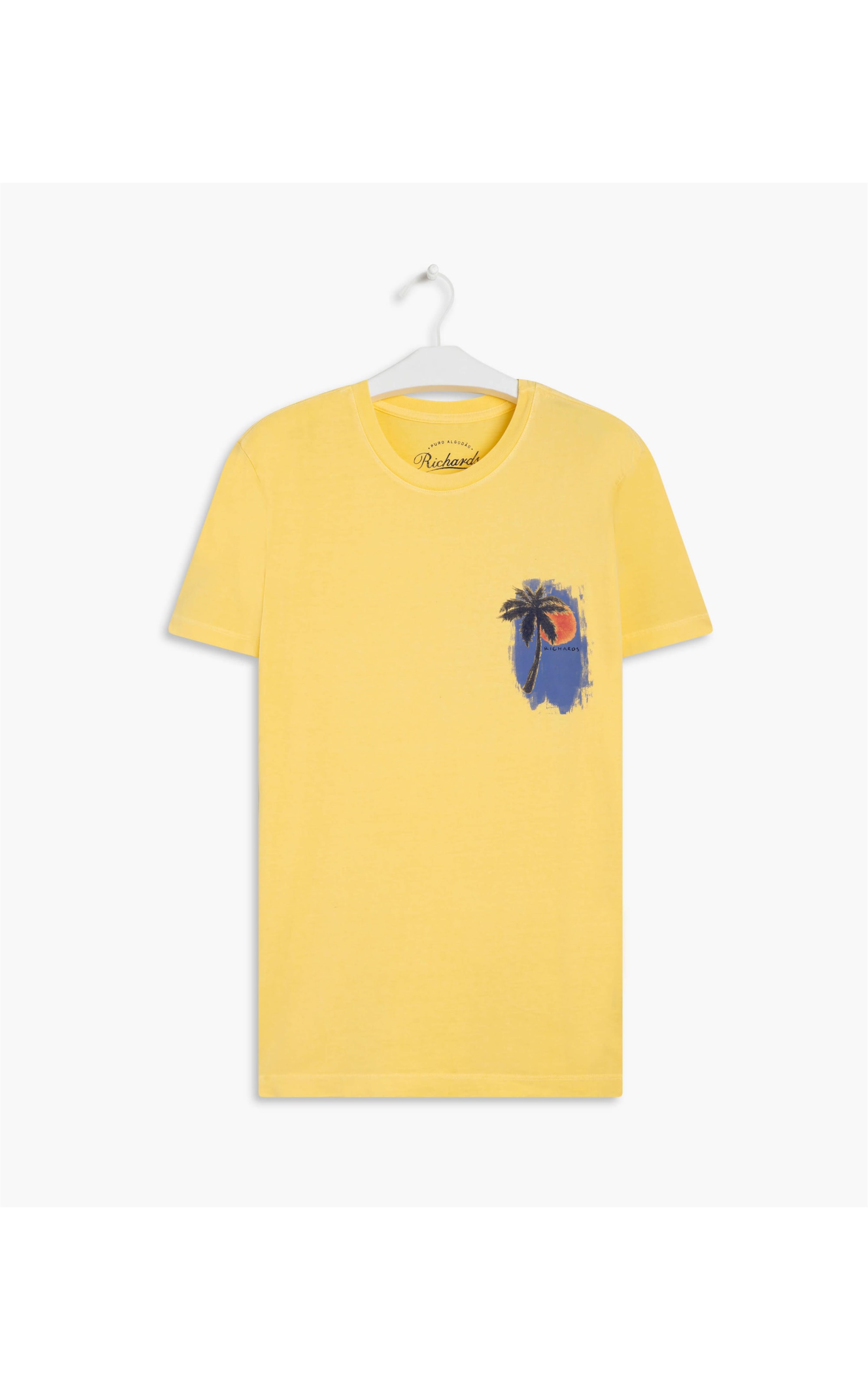 T-Shirt Stone Sunset Palm Mc Amarelo Claro