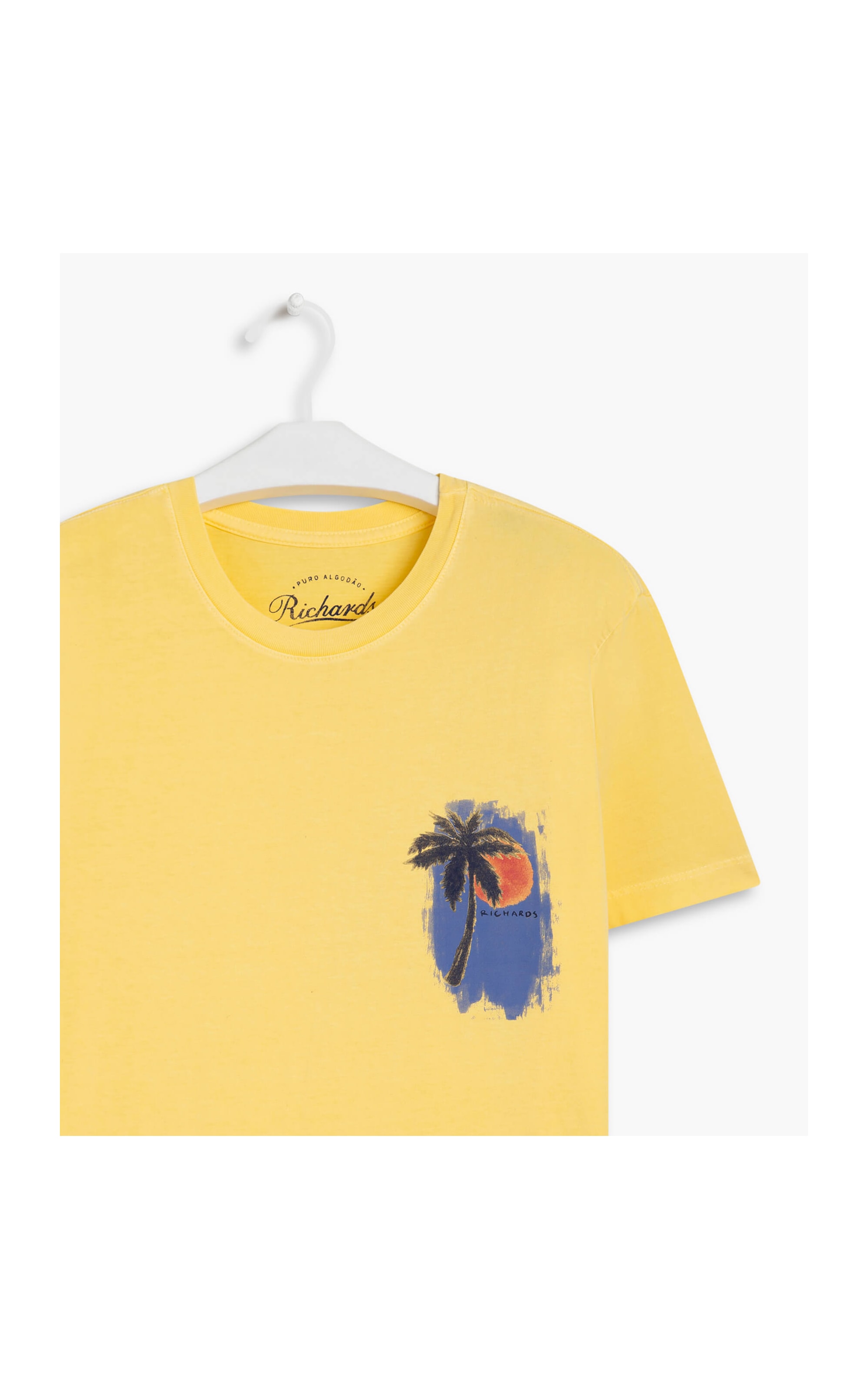 T-Shirt Stone Sunset Palm Mc Amarelo Claro