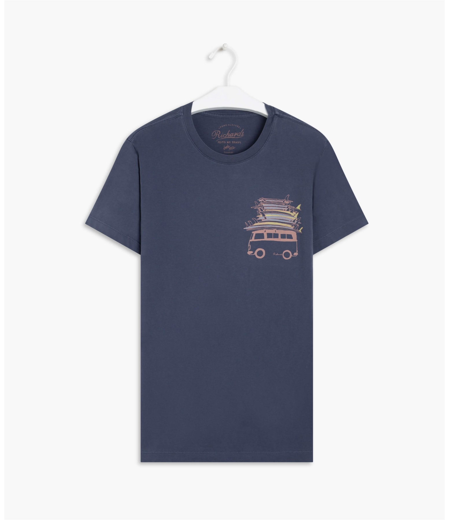 T-Shirt Stone Surf Trip Mc Azul Jeans
