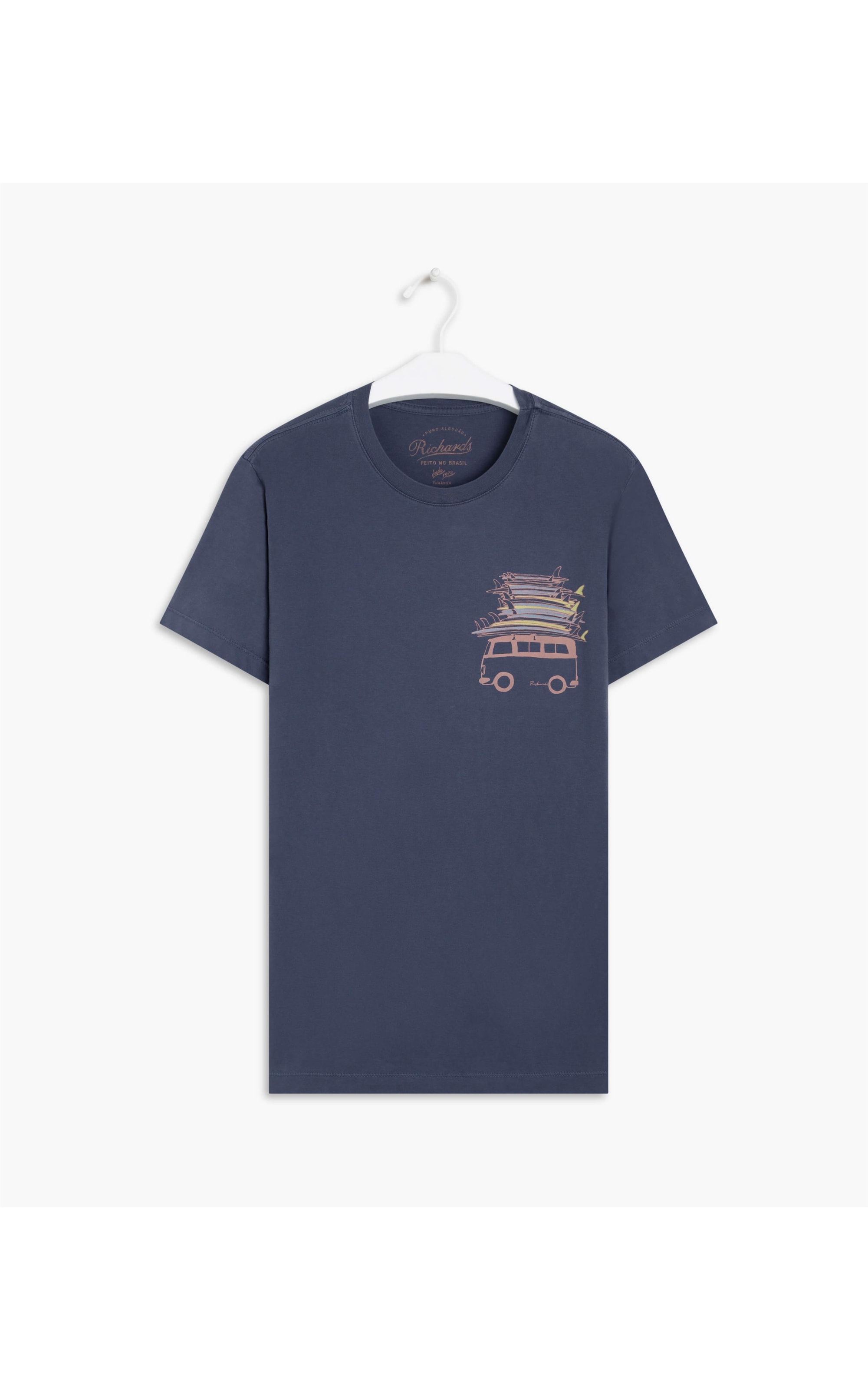 T-Shirt Stone Surf Trip Mc Azul Jeans