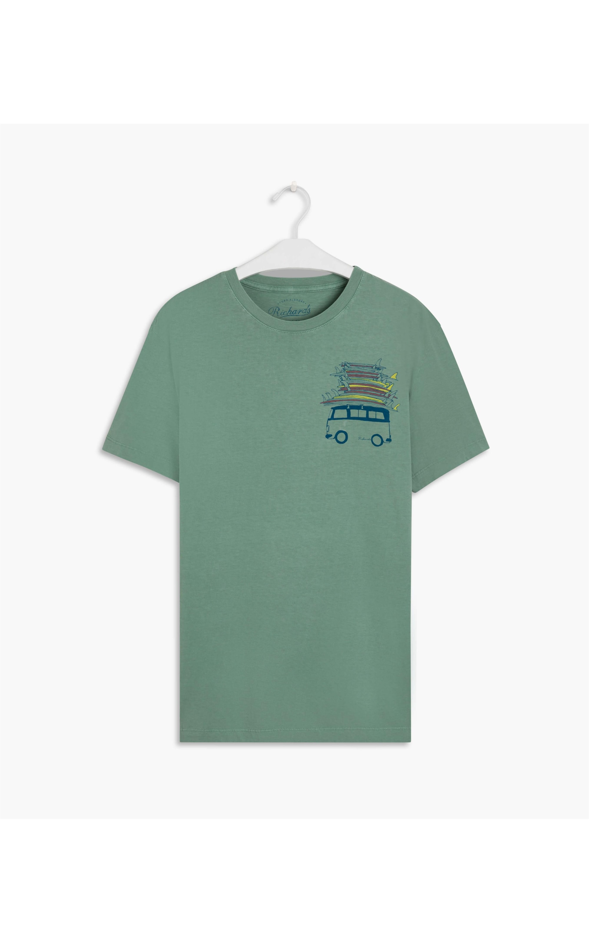 T-Shirt Stone Surf Trip Mc Verde Oliva