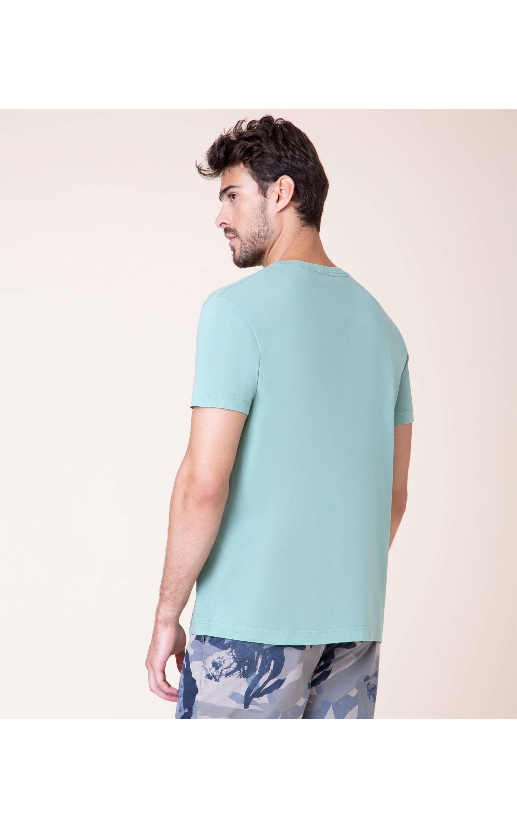T-Shirt Stone Surf Trip Mc Verde Oliva