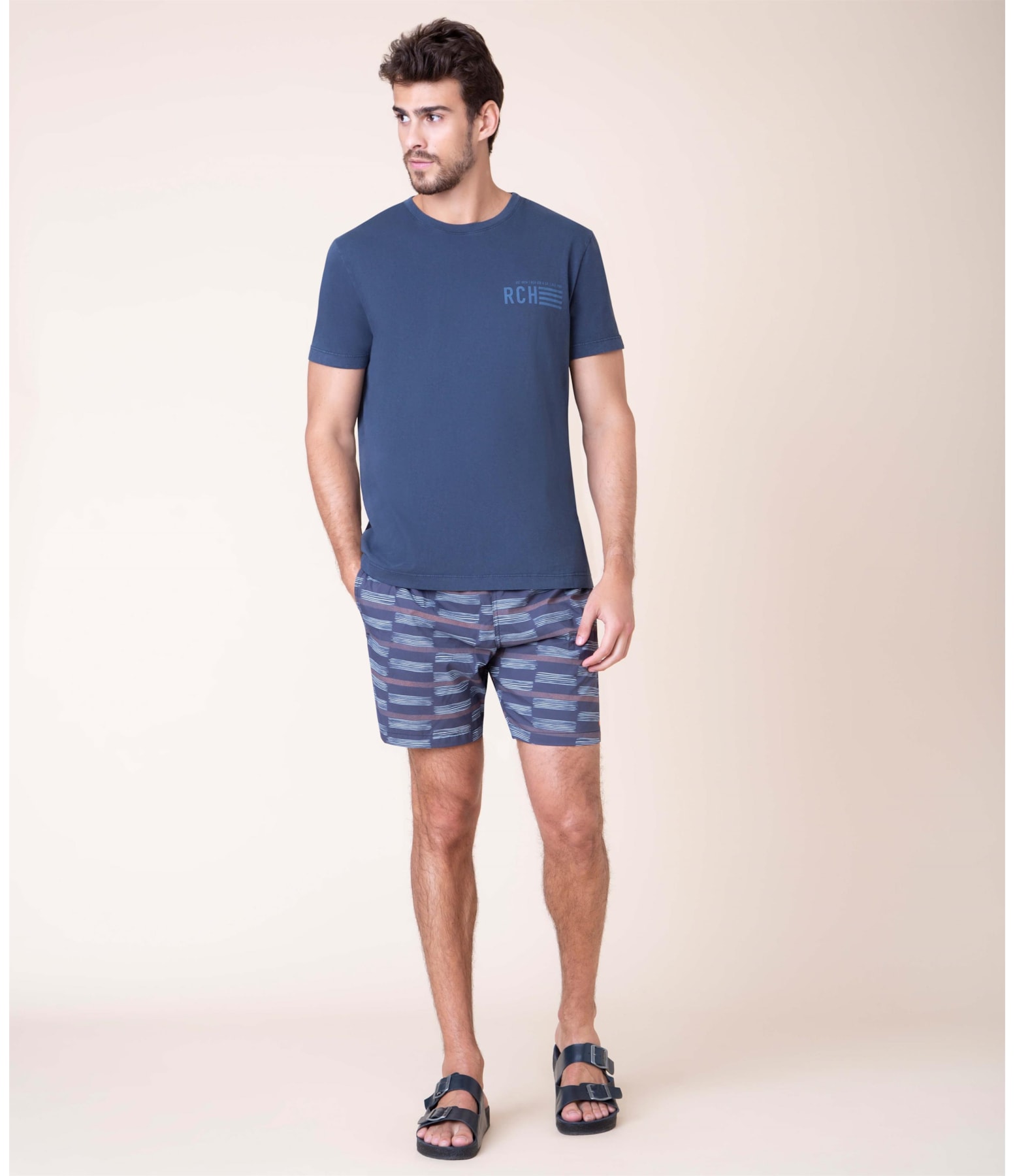 T-Shirt Stone Tech Rch Mc Dark Navy