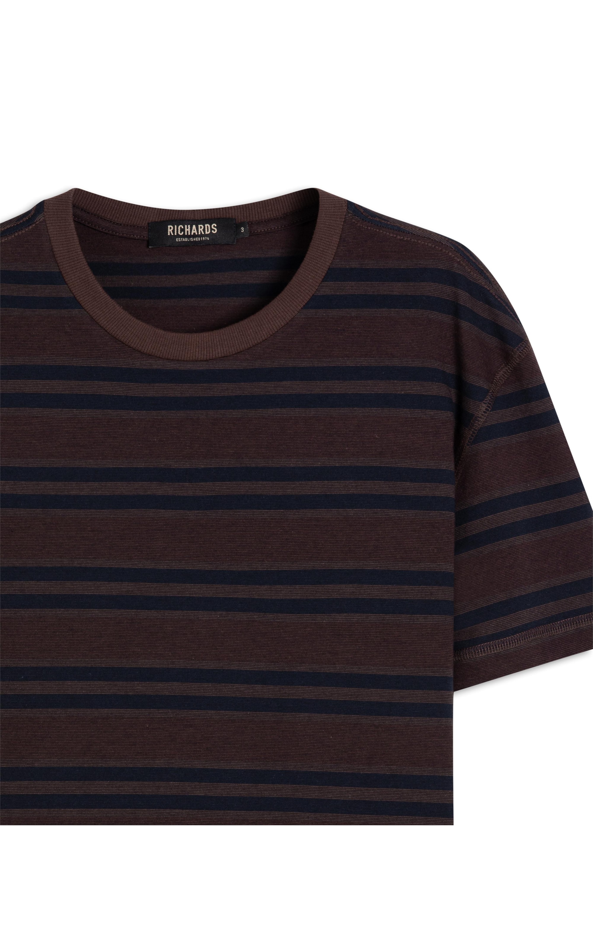 T-Shirt Striped Valiente Dark Wine
