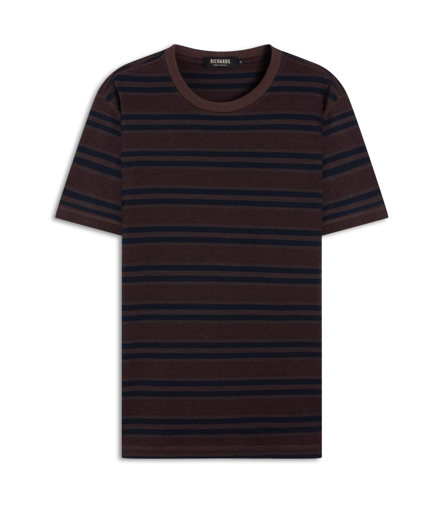 T-Shirt Striped Valiente Dark Wine