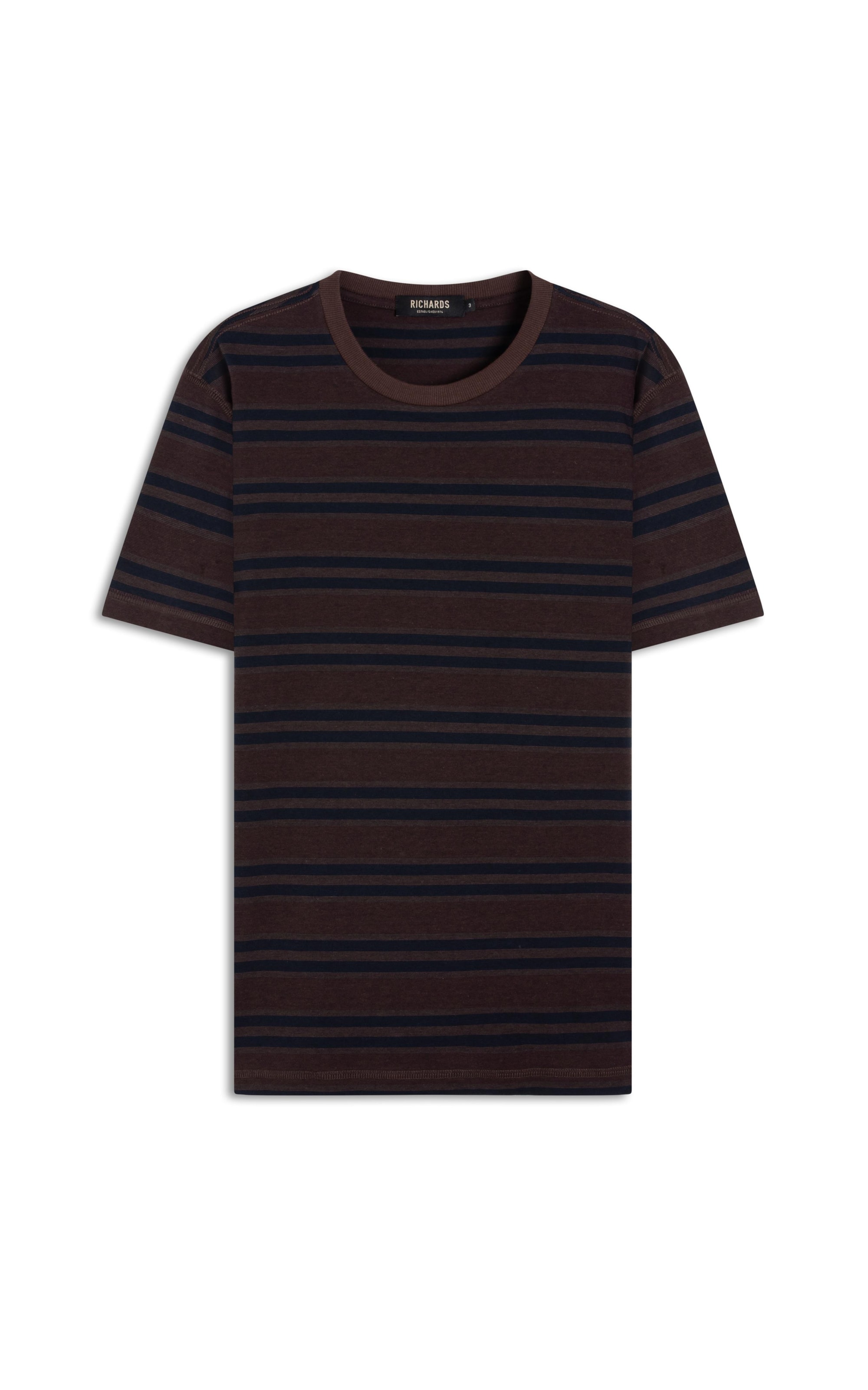 T-Shirt Striped Valiente Dark Wine