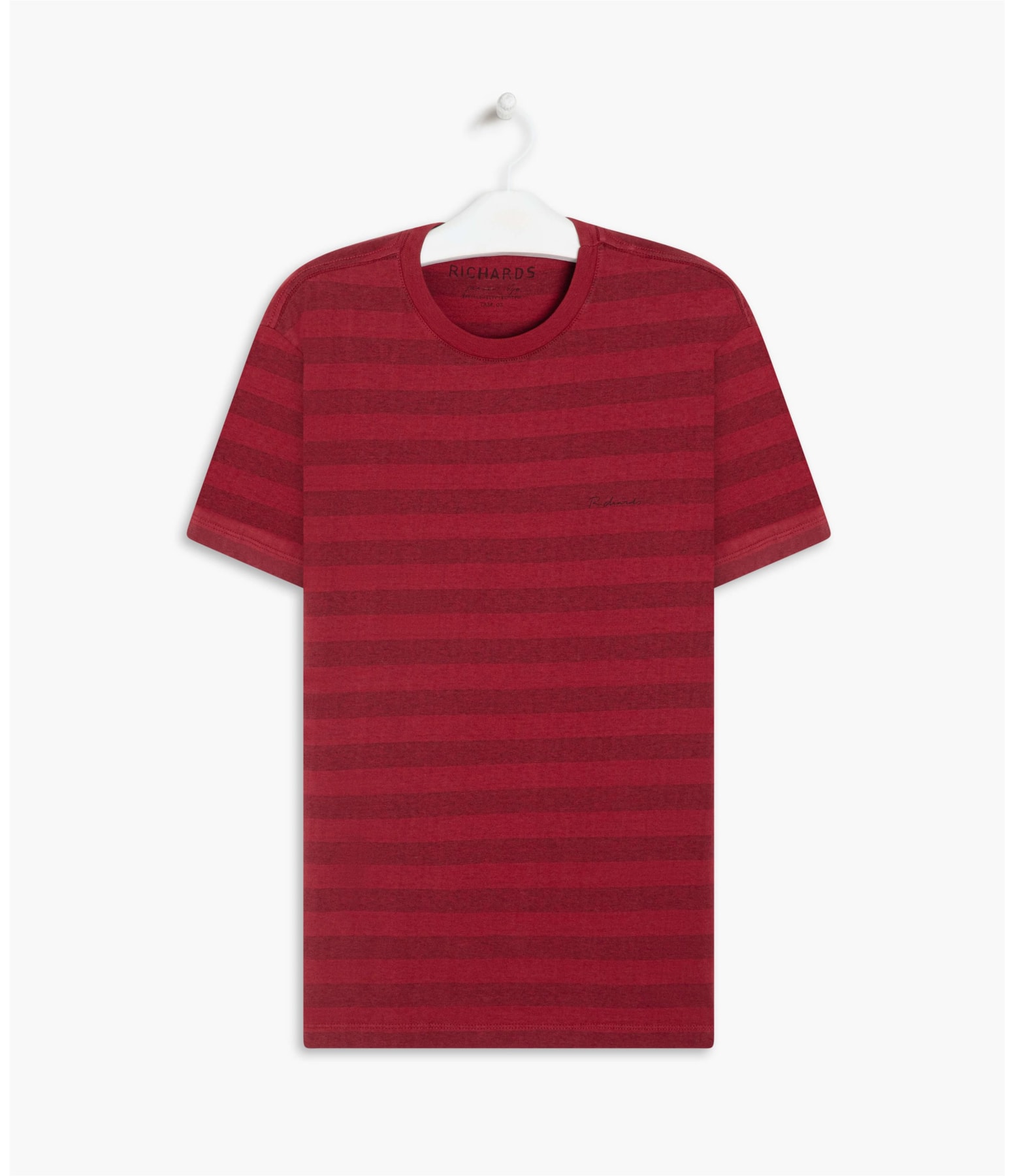 T-Shirt Stripped Mescla Mc Vermelho Mescla