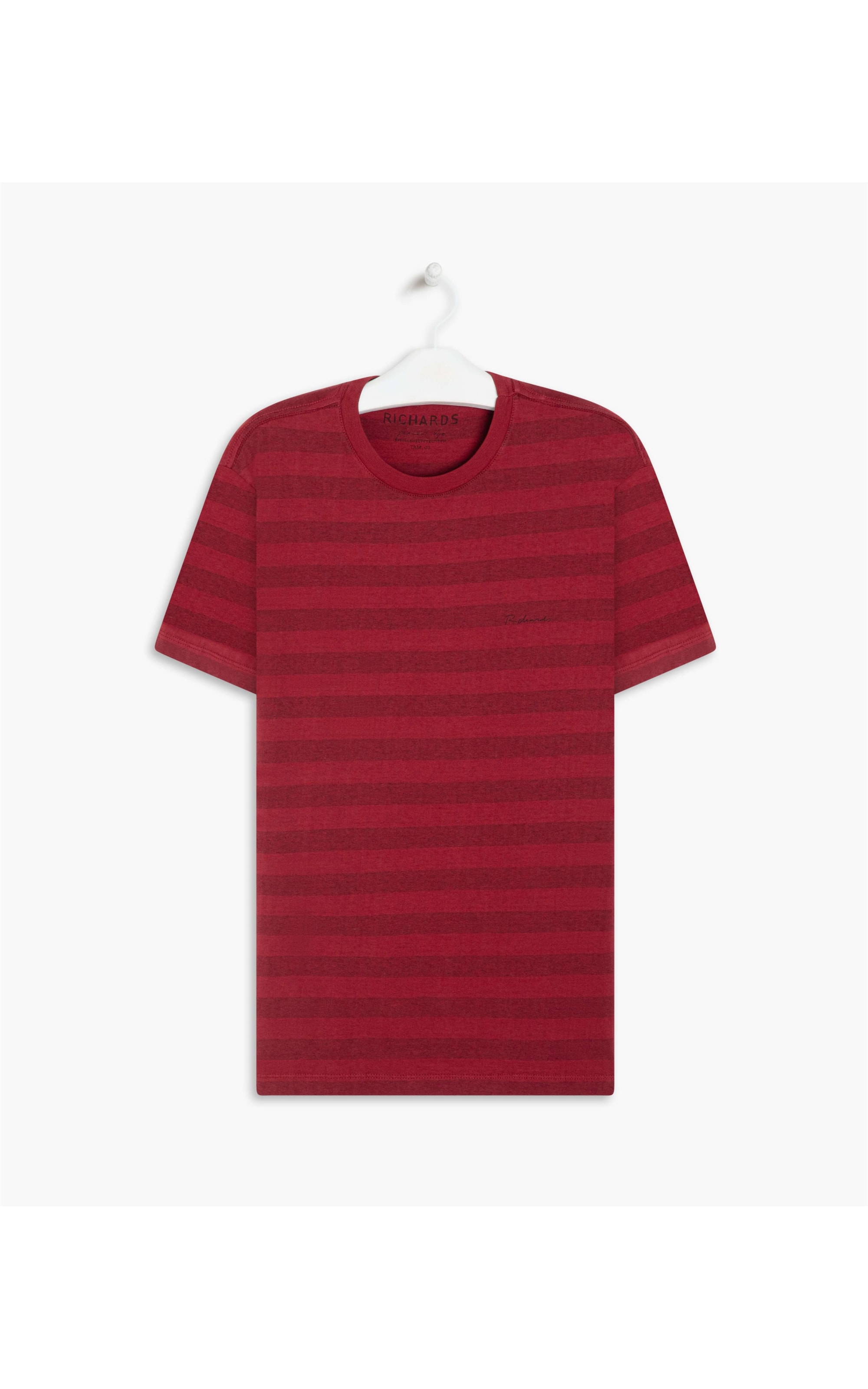 T-Shirt Stripped Mescla Mc Vermelho Mescla