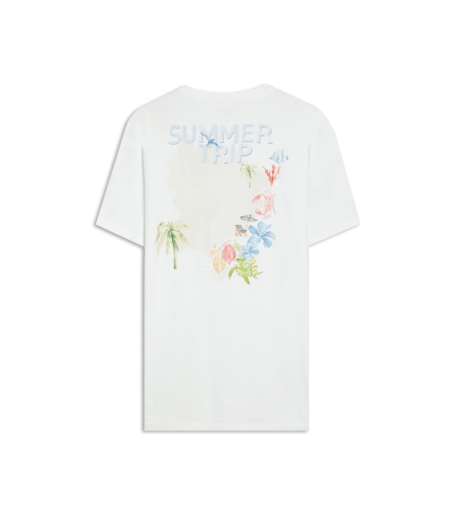 T-Shirt Summer Trip Washed Mc Bf Branco