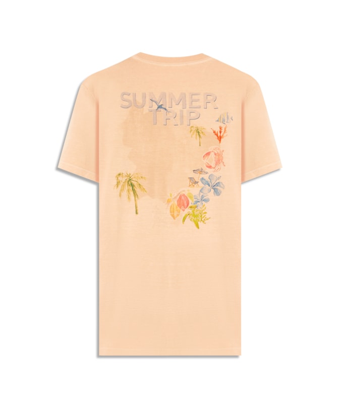 T-Shirt Summer Trip Washed Mc Bf Pessego