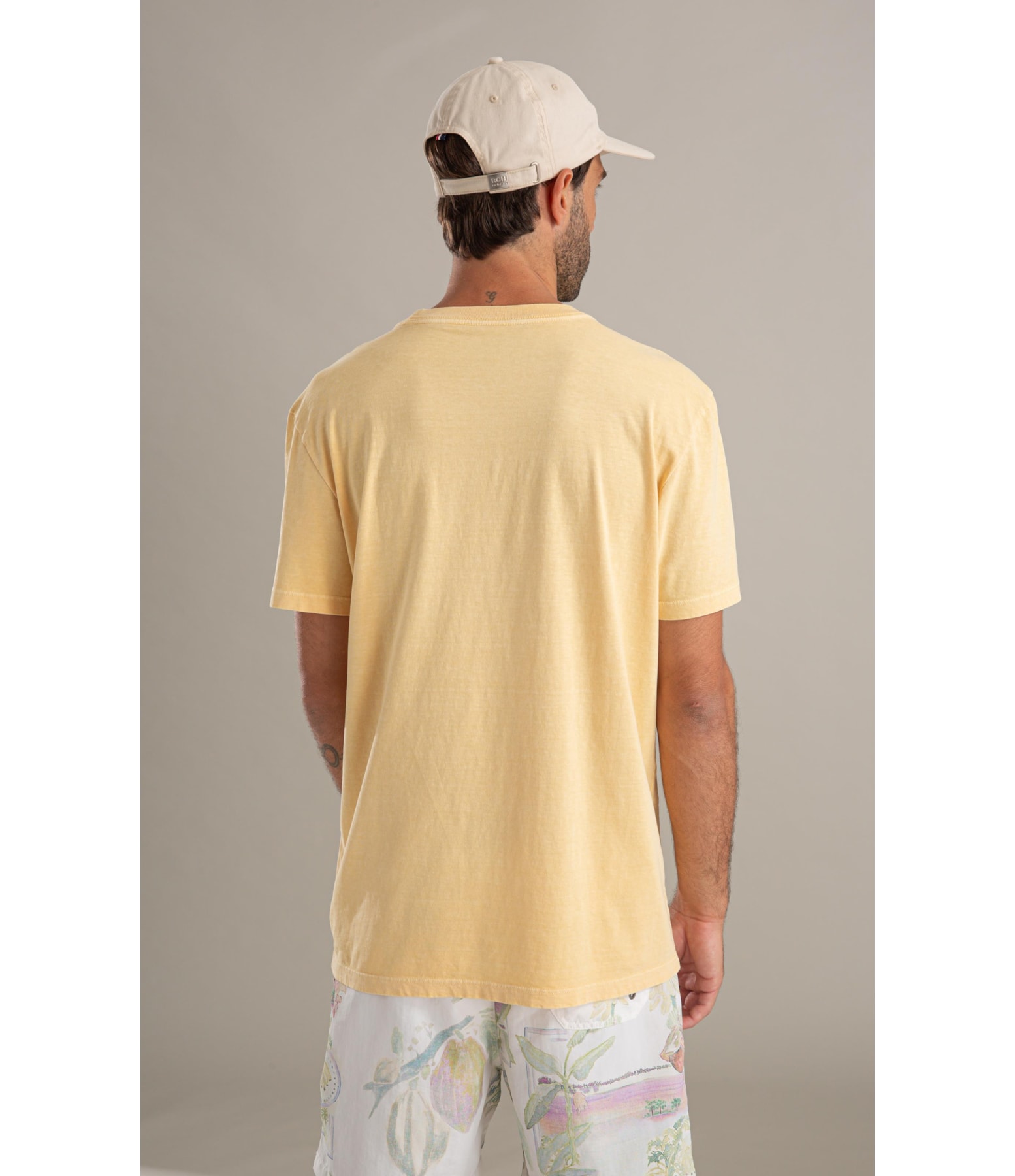 T-Shirt Surfing Team Washed Mc Bf Amarelo