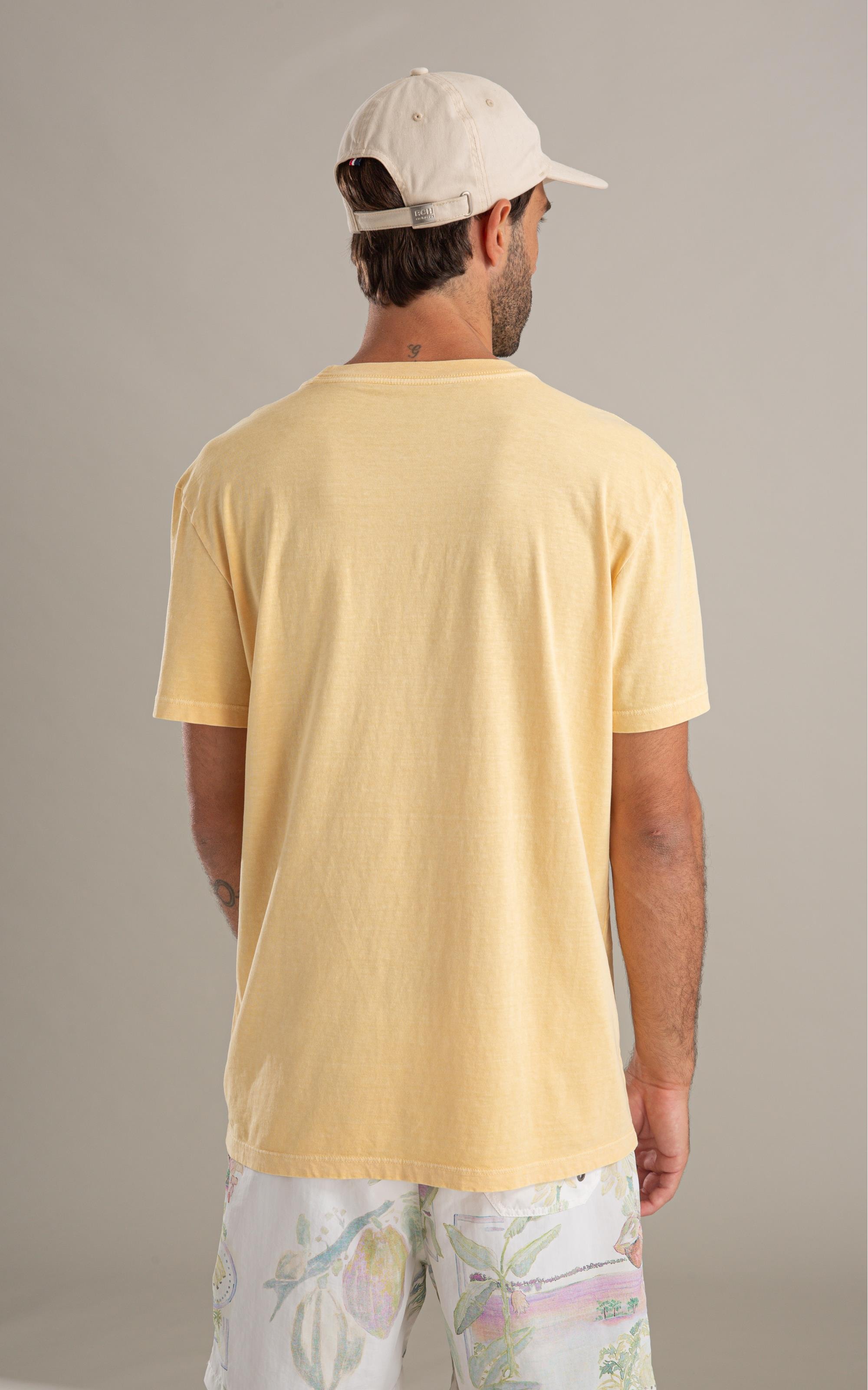 T-Shirt Surfing Team Washed Mc Bf Amarelo