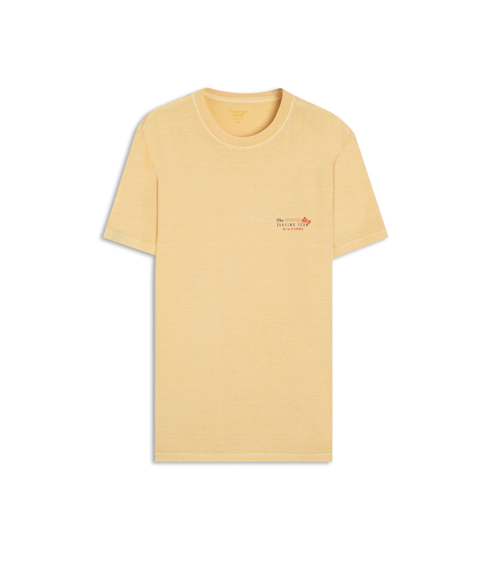 T-Shirt Surfing Team Washed Mc Bf Amarelo