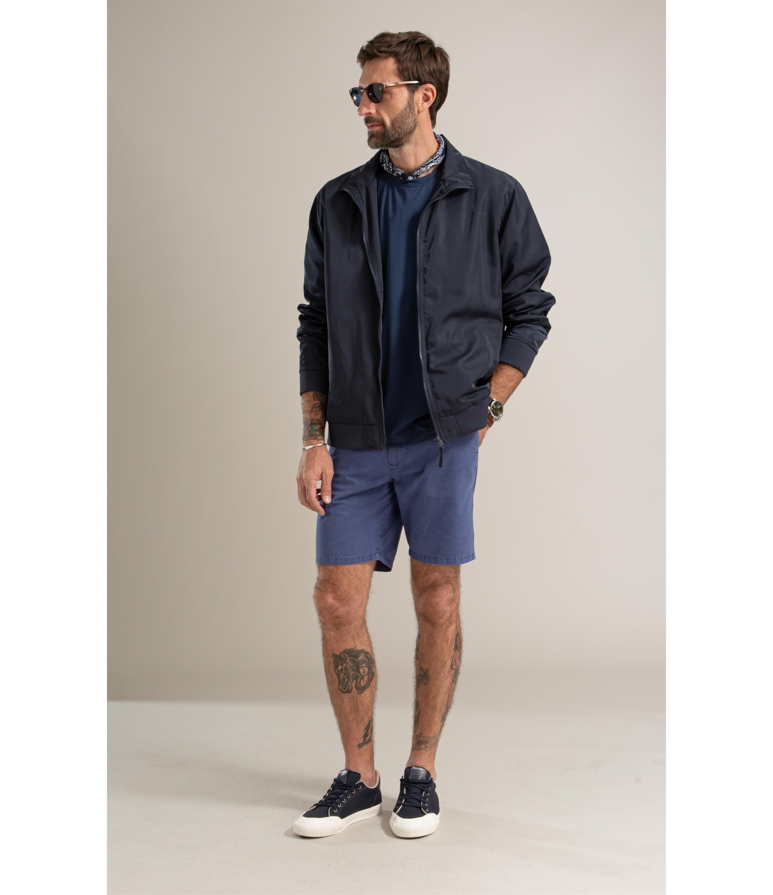 T-Shirt Tech Malha Giant Bf Marinho
