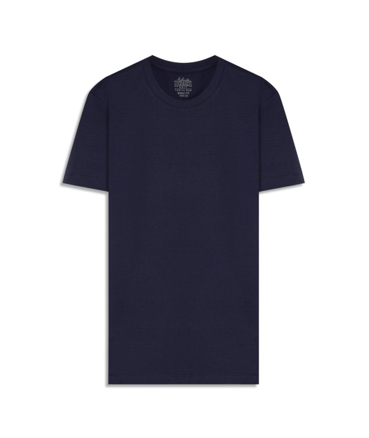 T-Shirt Textura Mock Dark Navy