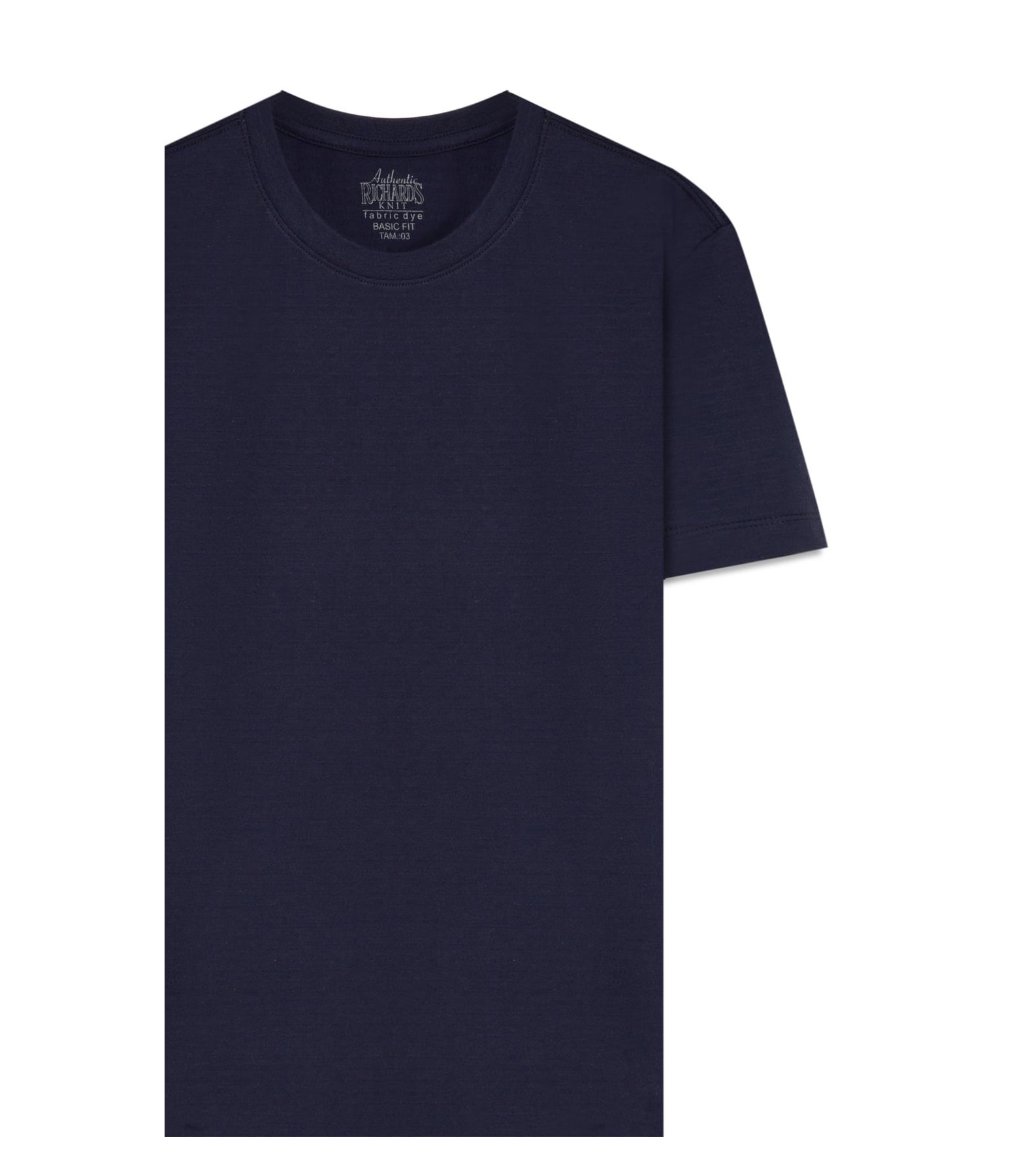 T-Shirt Textura Mock Dark Navy