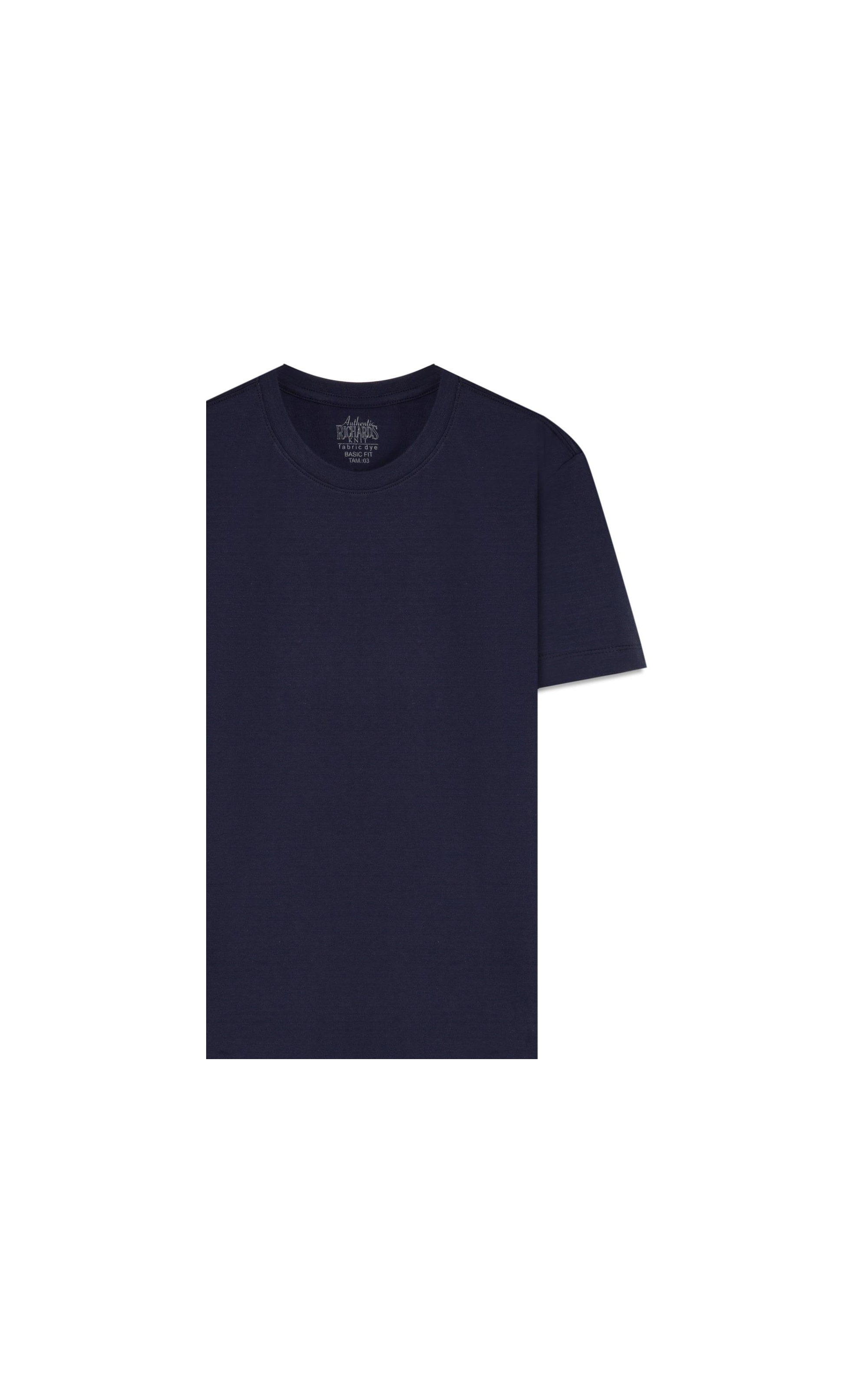 T-Shirt Textura Mock Dark Navy