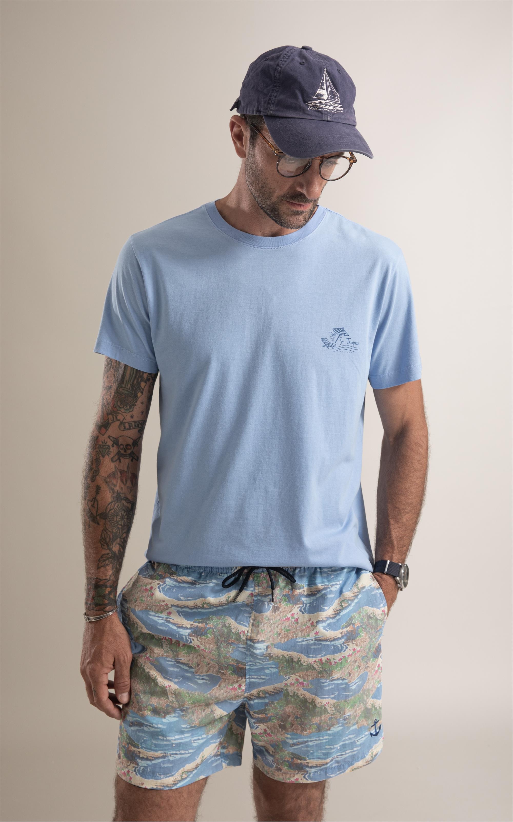 T-Shirt Tropez Sketch Azul Chofer