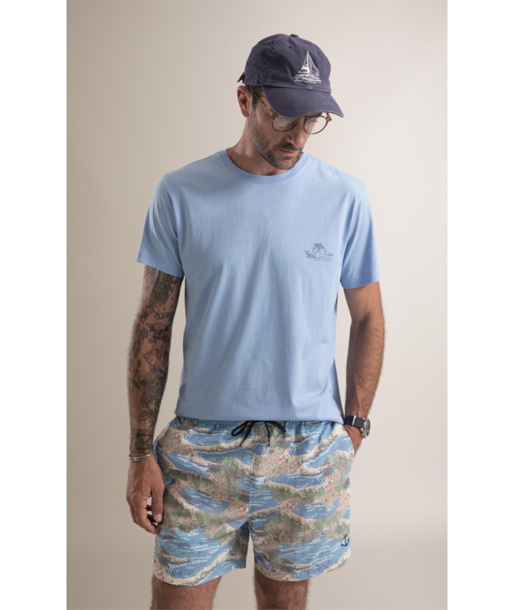 T-Shirt Tropez Sketch Azul Chofer