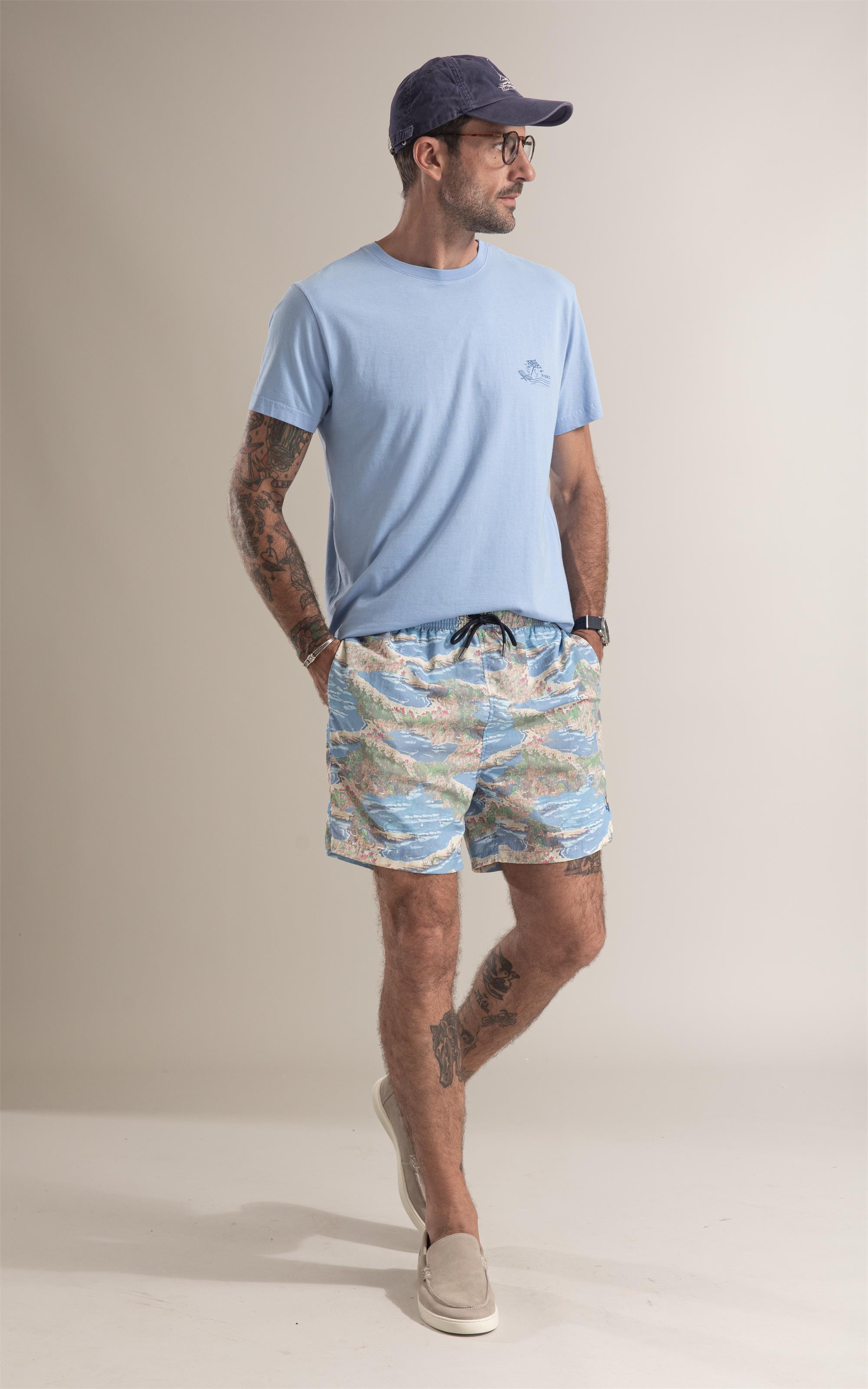 T-Shirt Tropez Sketch Azul Chofer