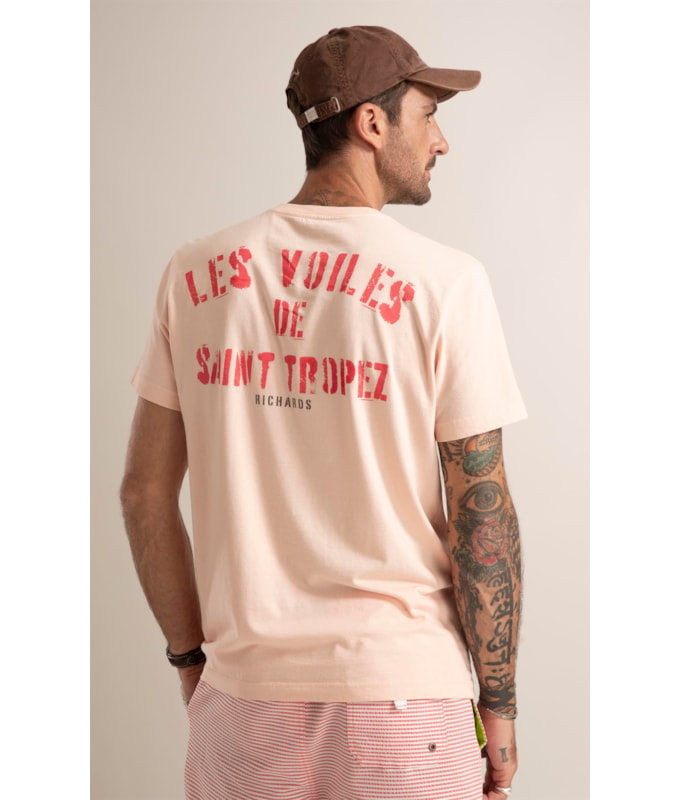 T-Shirt Tropez Voiles Pessego