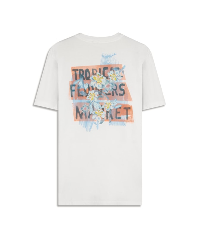 T-Shirt Tropical Market Mc Bf Branco