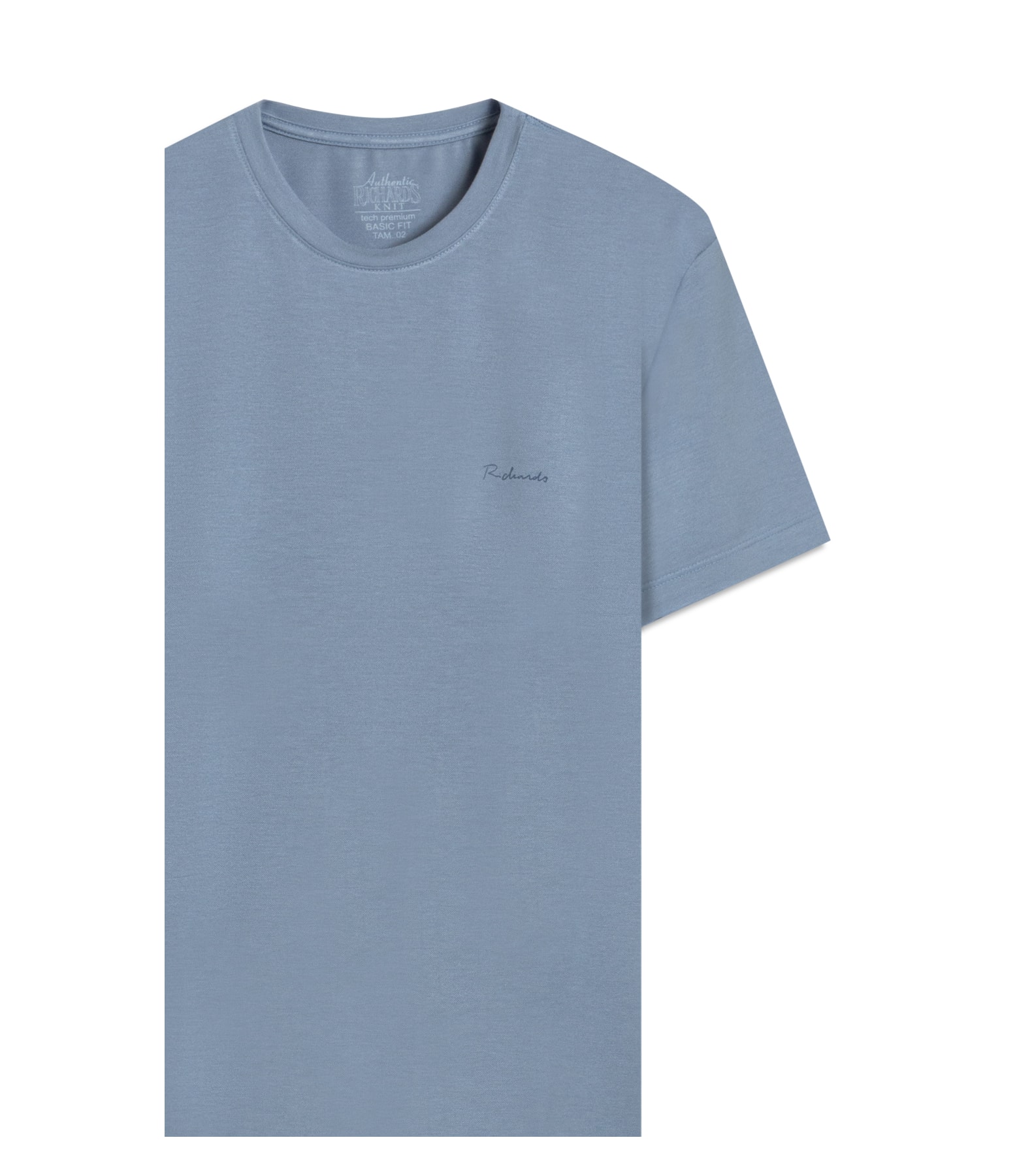 T-Shirt Visco Tech Mc Bf Azul Seco