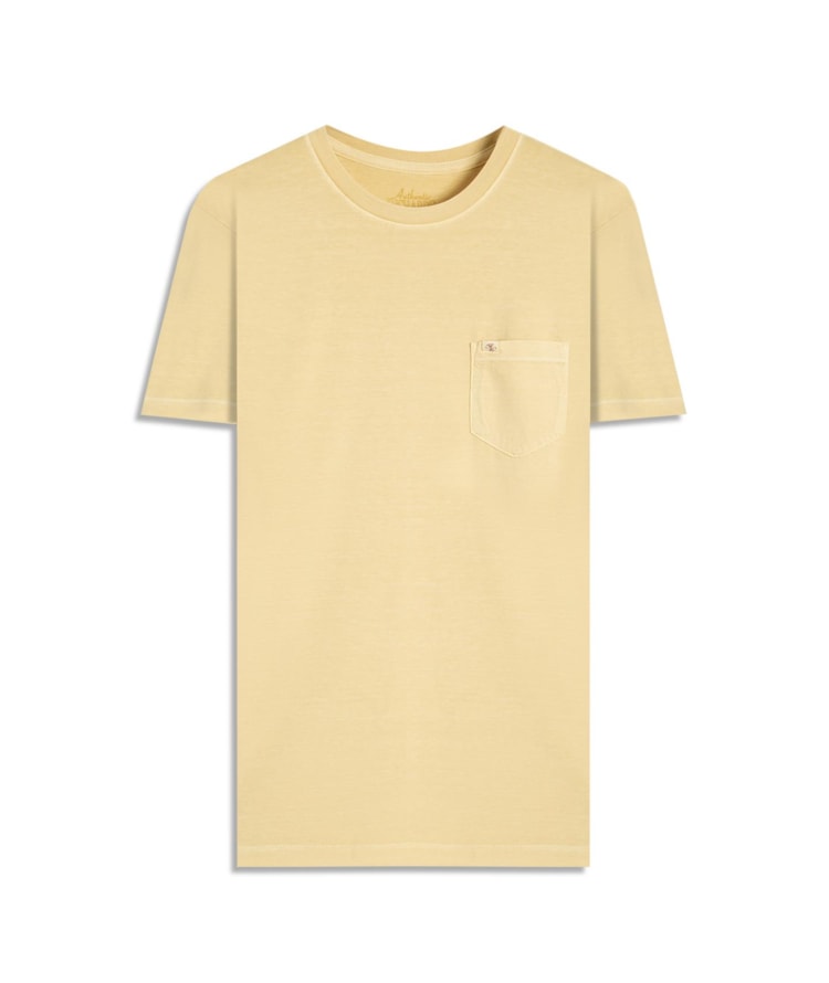 T-Shirt Washed Amarelo