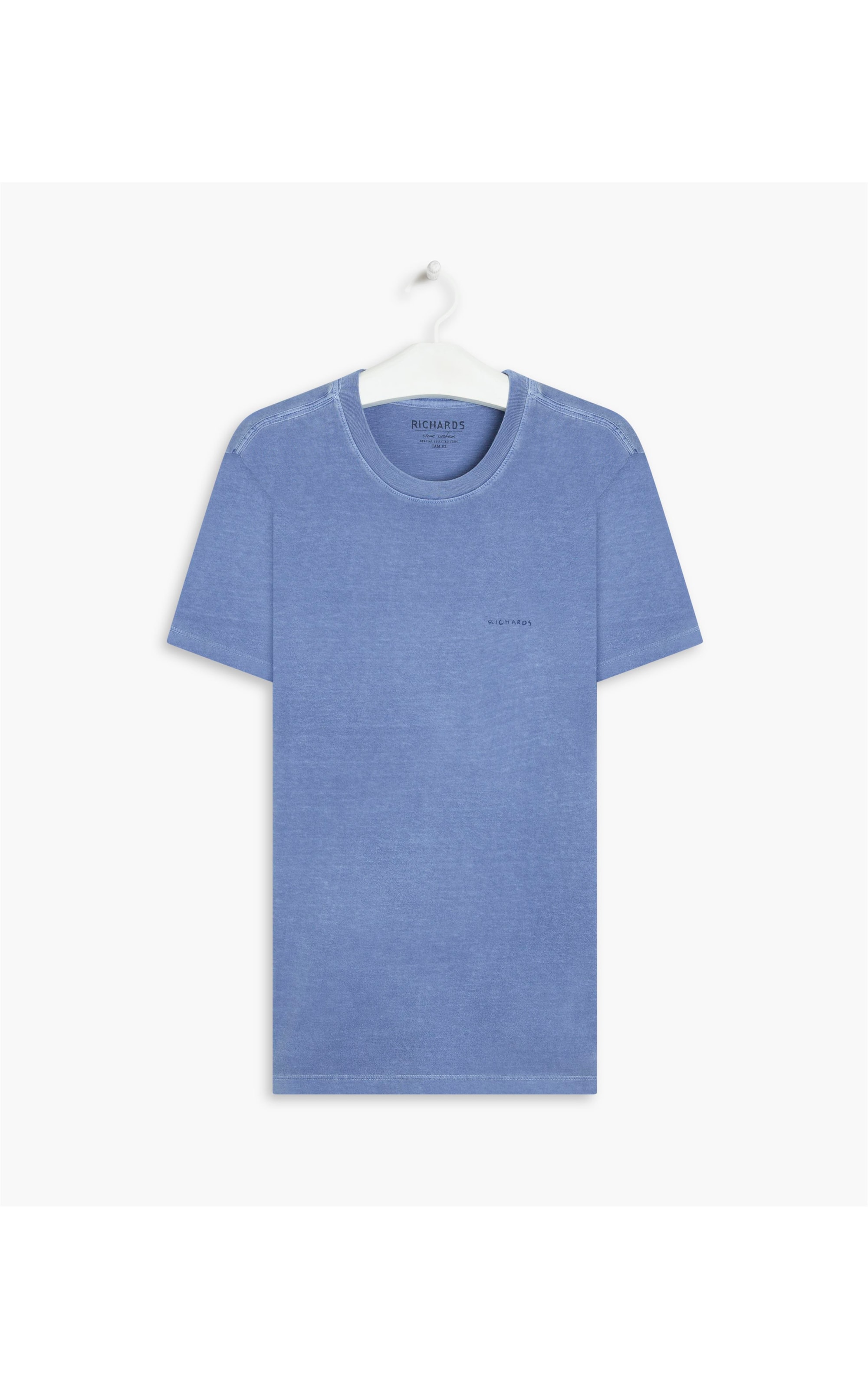 T-Shirt Washed Aquarela Azul Bic